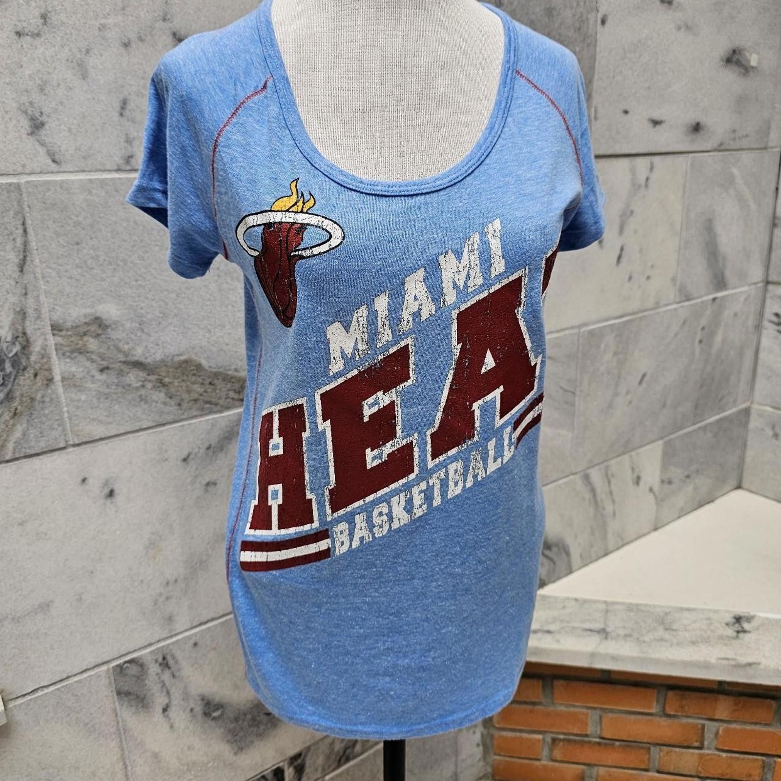 NBA NBA Miami Heat Basketball Women's Blue T-shirt Size M / US 6-8 / IT 42-44 - 2 Thumbnail