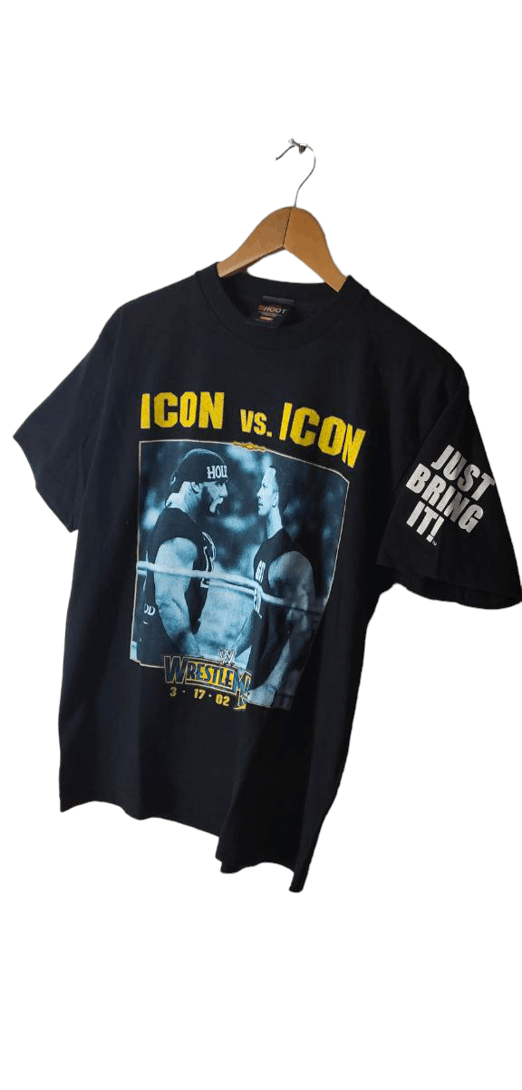 Vintage VINTAGE WRESTLEMANIA X8 ICON VS ICON THE ROCK VS HOGAN TEE Size US M / EU 48-50 / 2 - 9 Thumbnail
