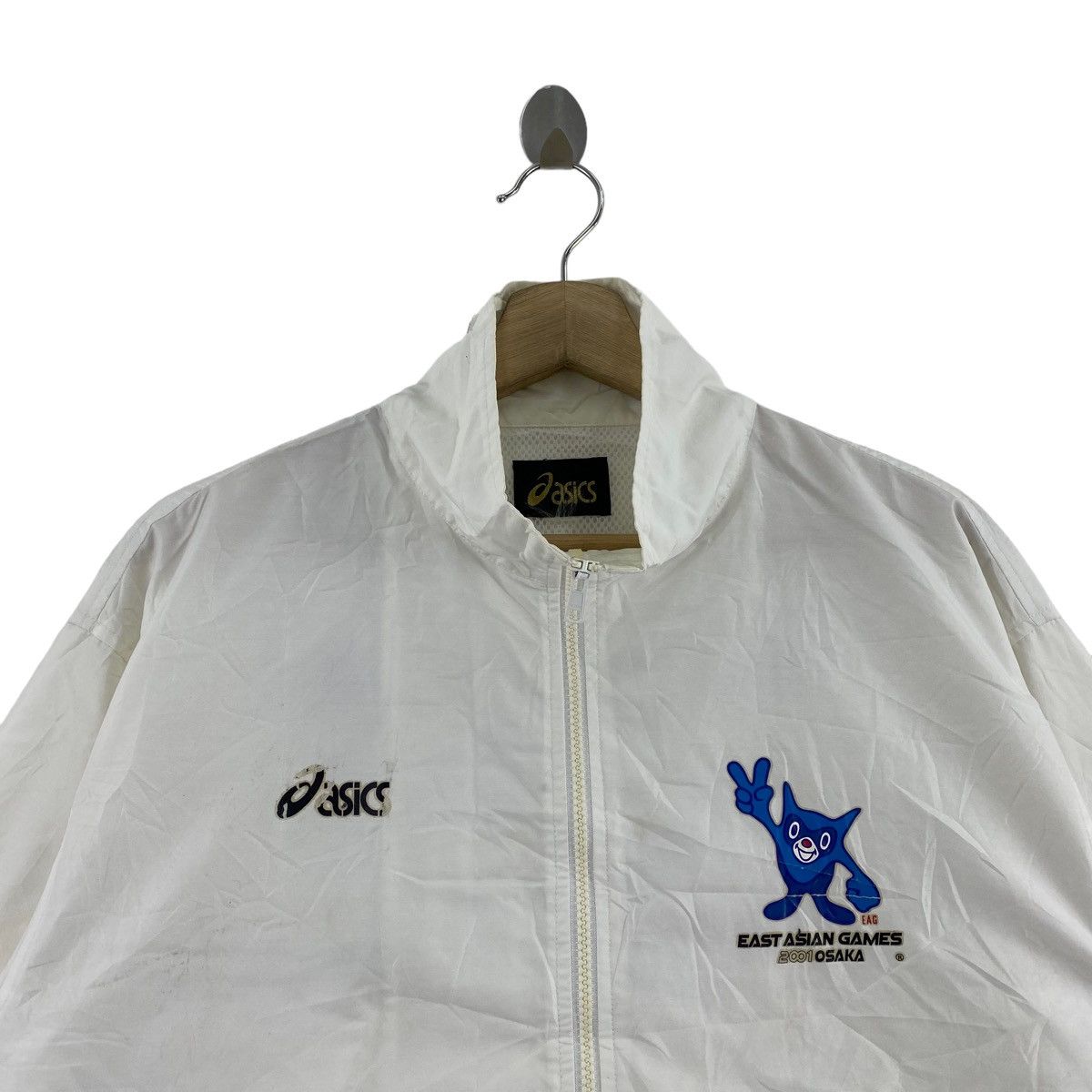 Asics ASICS x EAST ASIAN Games 2001 Osaka Print Staff Windbreaker Size US XL / EU 56 / 4 - 4 Thumbnail