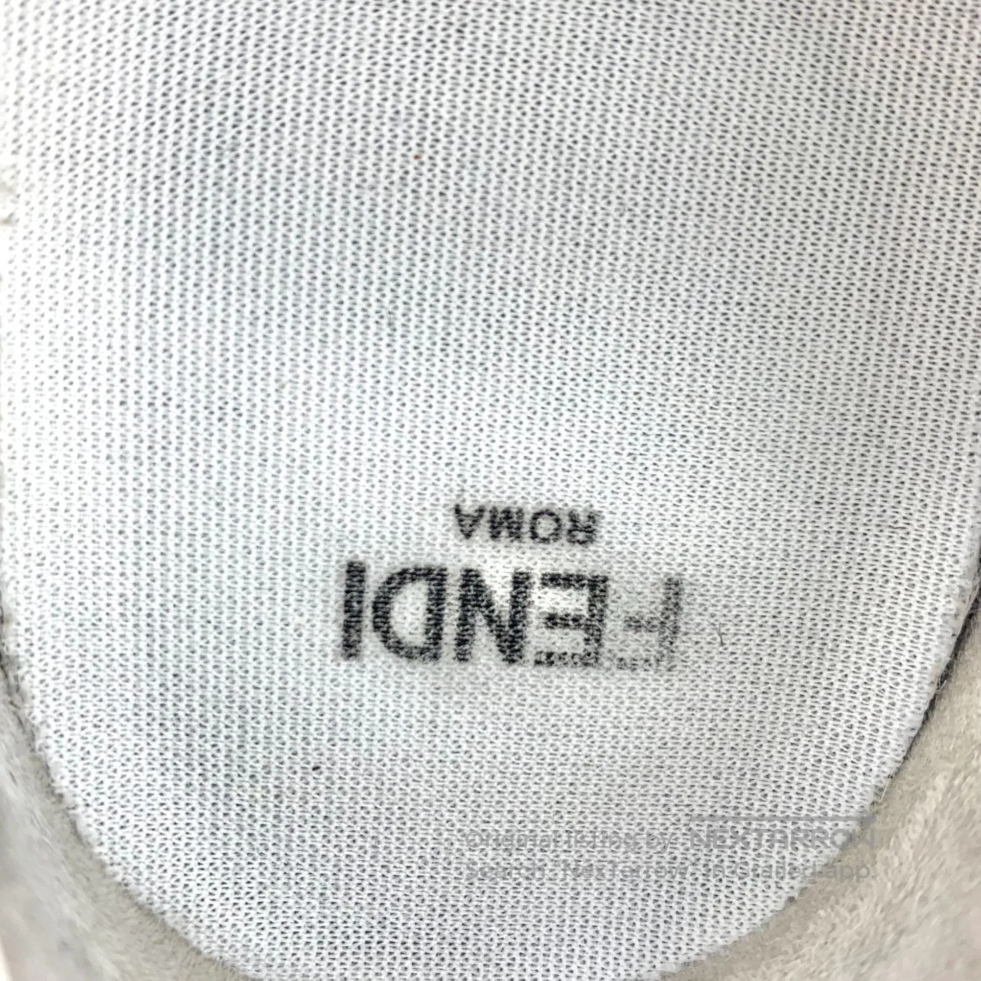 Fendi FENDI White double F graffiti print casual flat shoes| Size US 5.5 / IT 35.5 - 7 Thumbnail