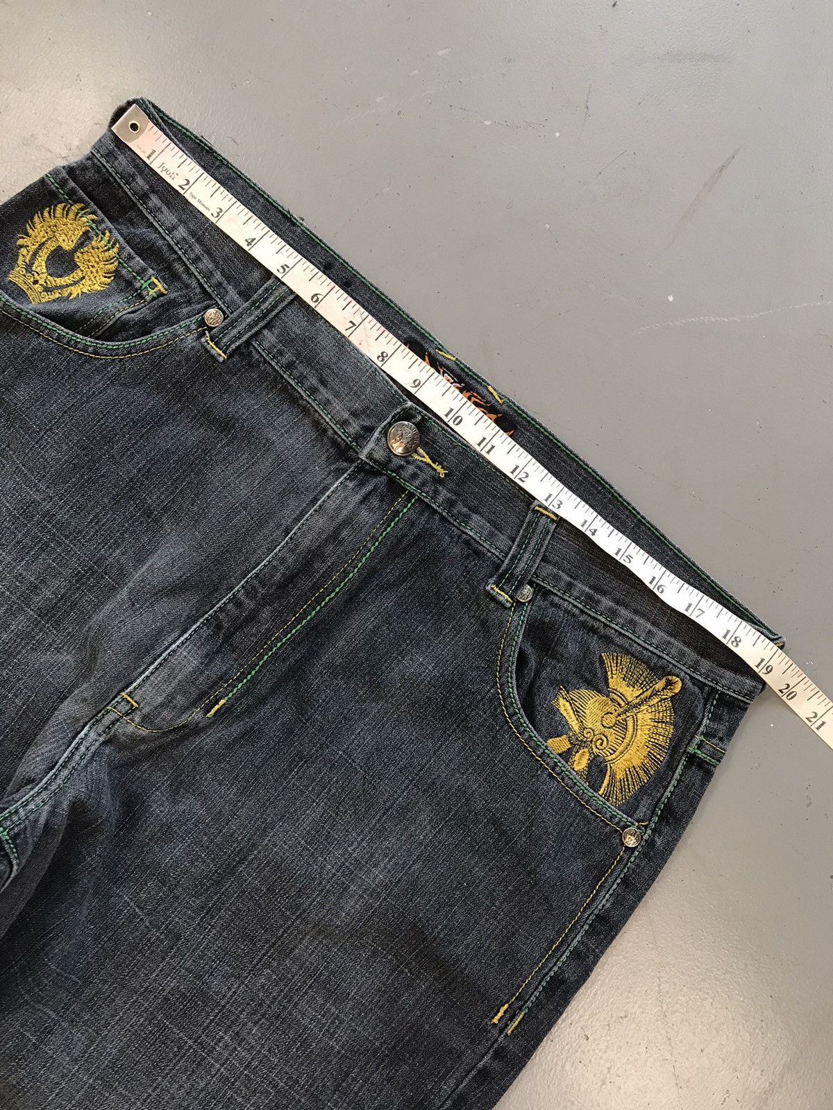 JNCO × Southpole × Vintage Vintage jinzu thread embroidered straight fit denim Size US 38 / EU 54 - 8 Thumbnail