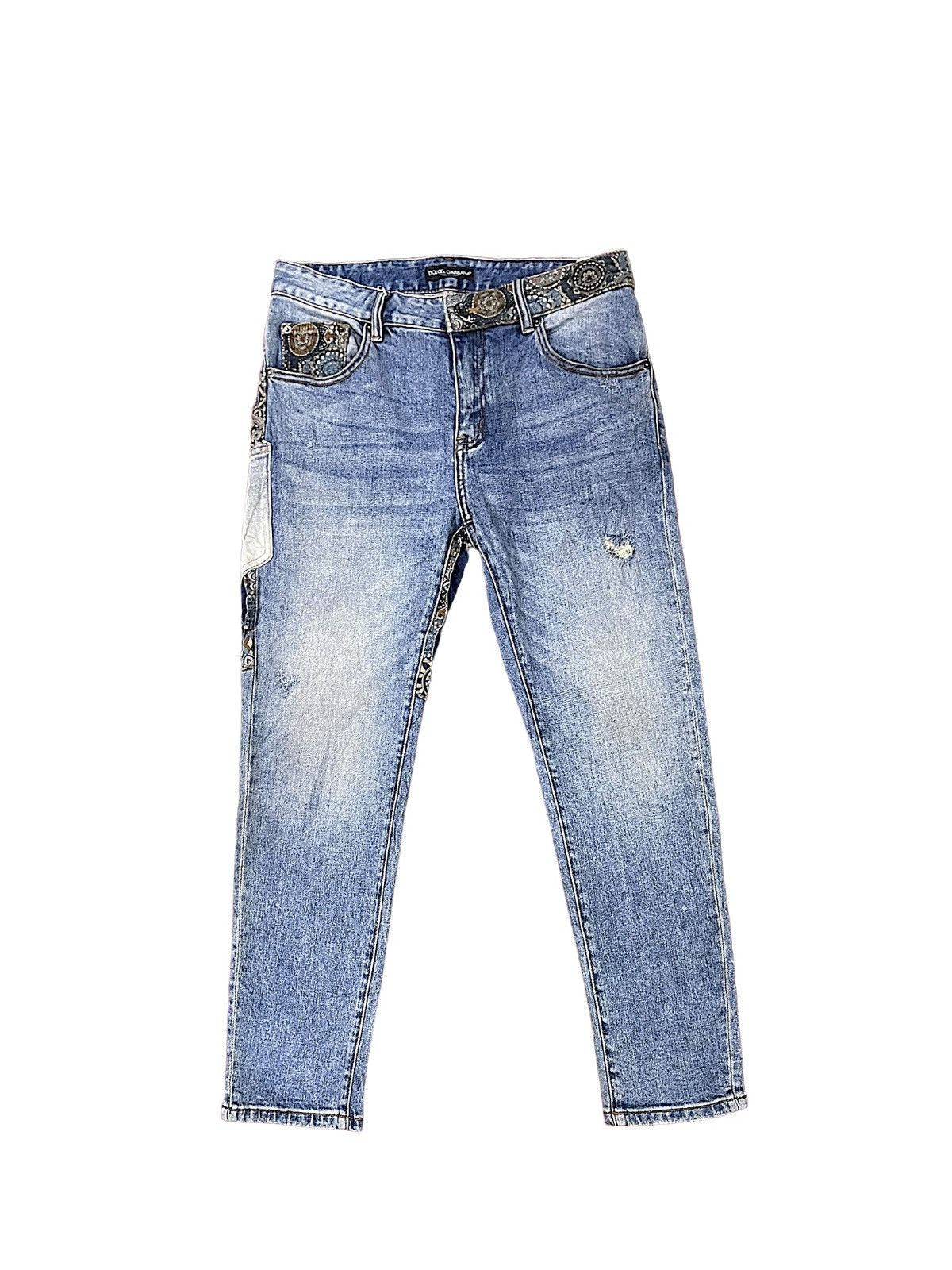 Dolce & Gabbana Designer Nice Design Japan Shasiko Boro Jeans Size US 32 / EU 48 - 10 Thumbnail