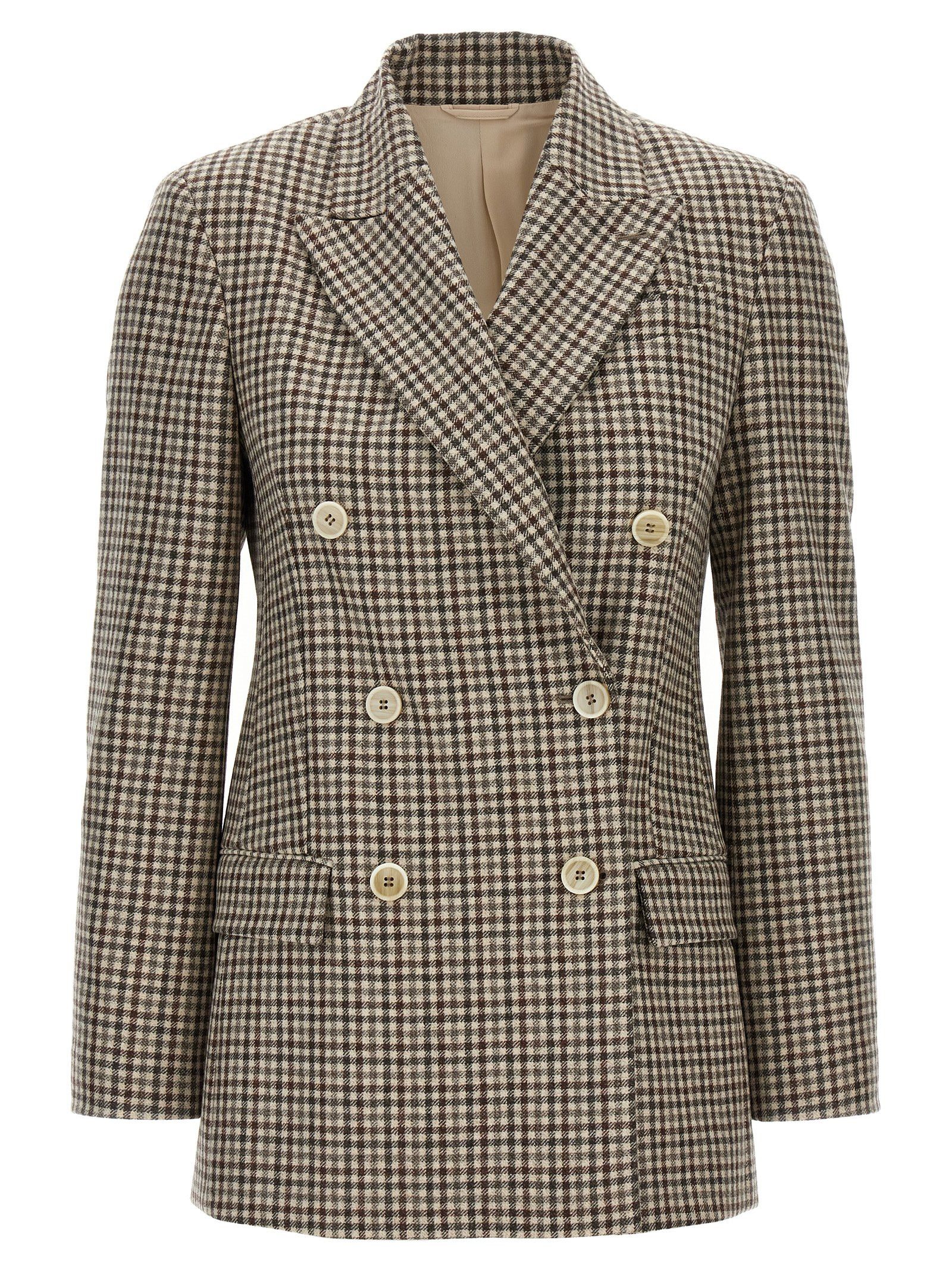 Brunello Cucinelli Blazer Check Monile Size XS / US 0-2 / IT 36-38 - 1 Thumbnail