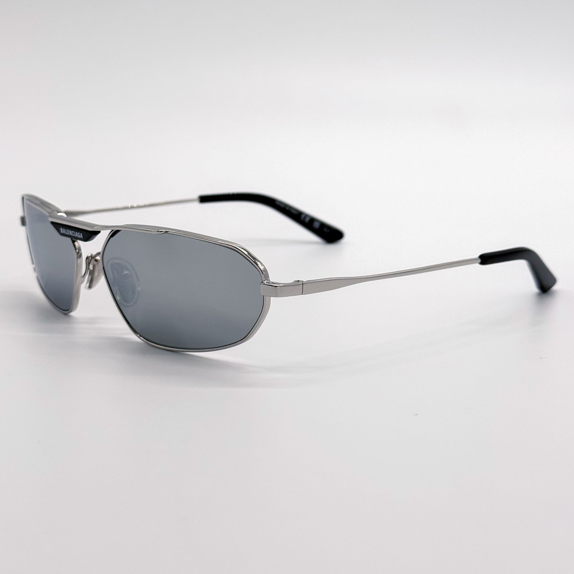 Balenciaga NEW BALENCIAGA BB0245S 002 SILVER UNISEX SUNGLASSES METAL EY Size ONE SIZE - 5 Thumbnail