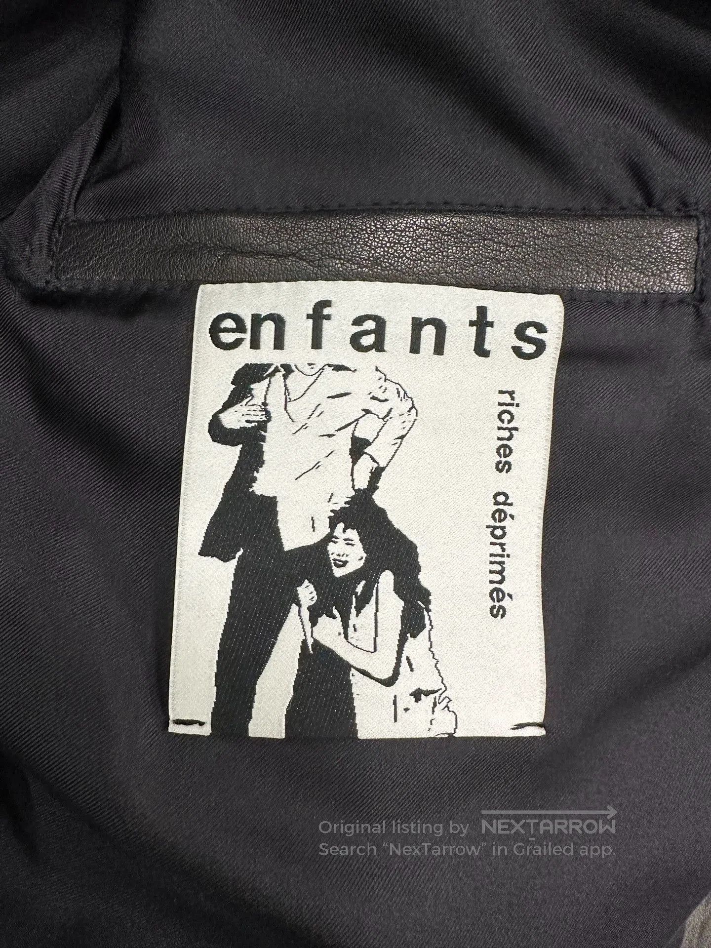 Enfants Riches Deprimes black rose buckle moto jacket for men. Size US L / EU 52-54 / 3 - 6 Thumbnail