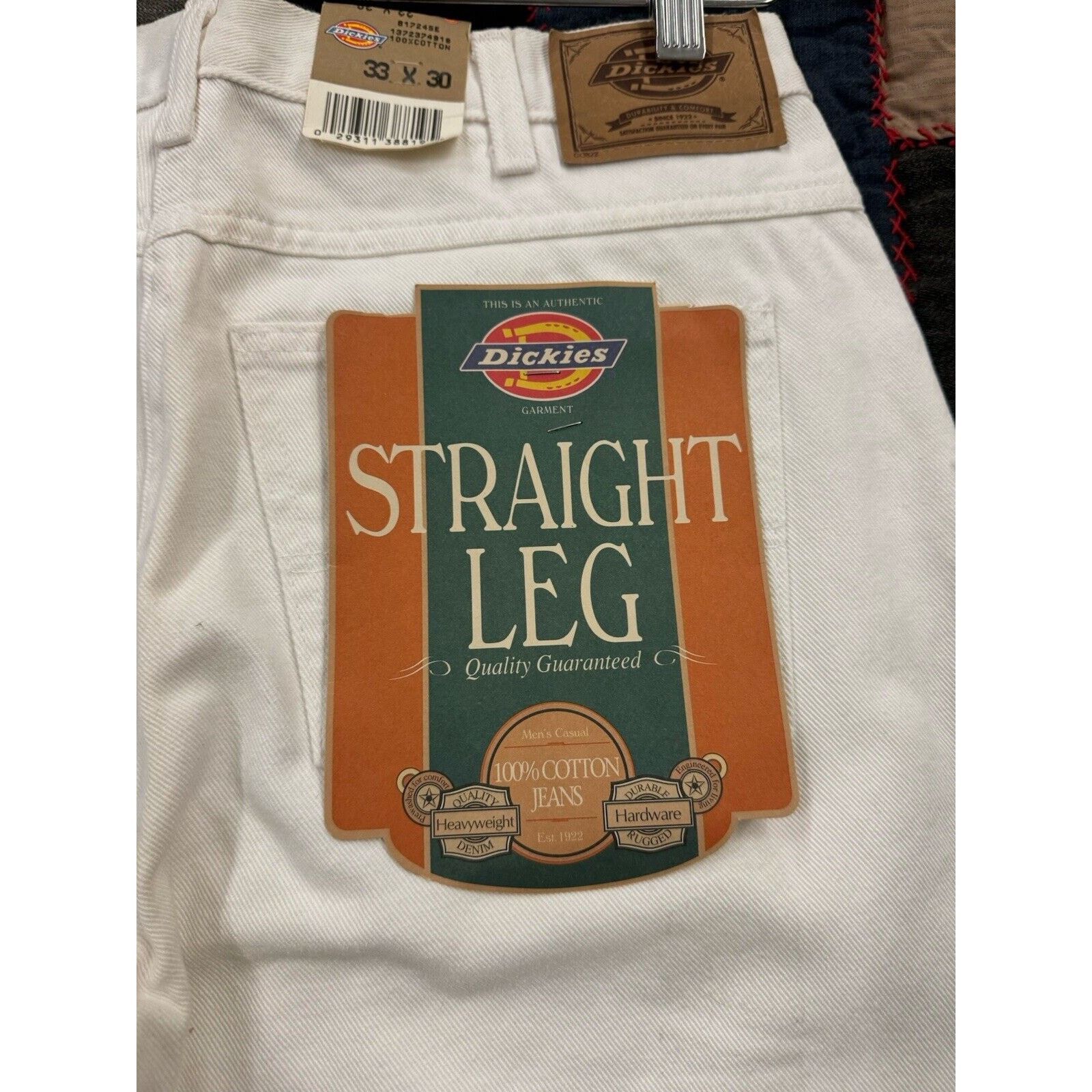 Dickies Deadstock 90s Dickies White Carpenter Painter Pant W33 X L30 Size US 33 - 3 Thumbnail