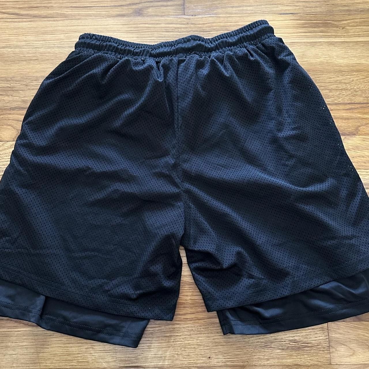 Other Black Mesh Compression Gym Shorts Size US 32 / EU 48 - 3 Thumbnail