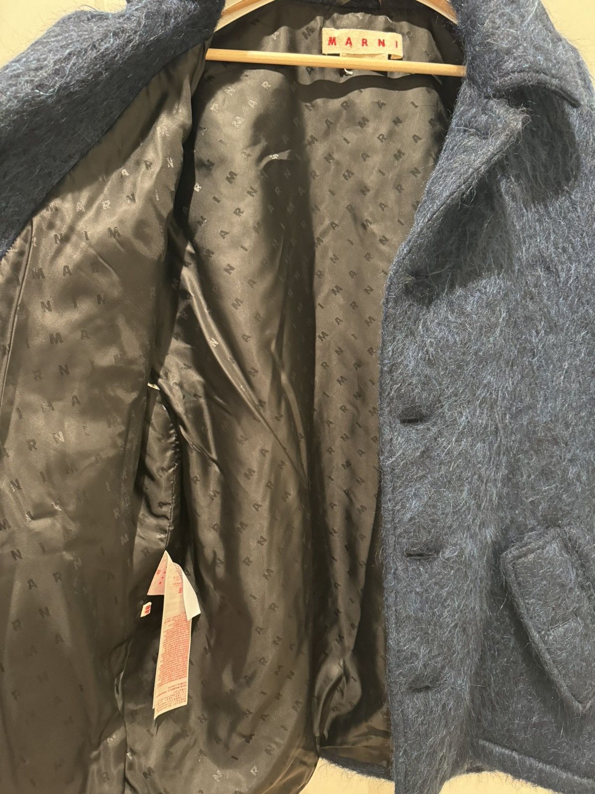 Marni Marni Button-Up Faux-Fur Brushed Wool Coat Size US M / EU 48-50 / 2 - 8 Thumbnail