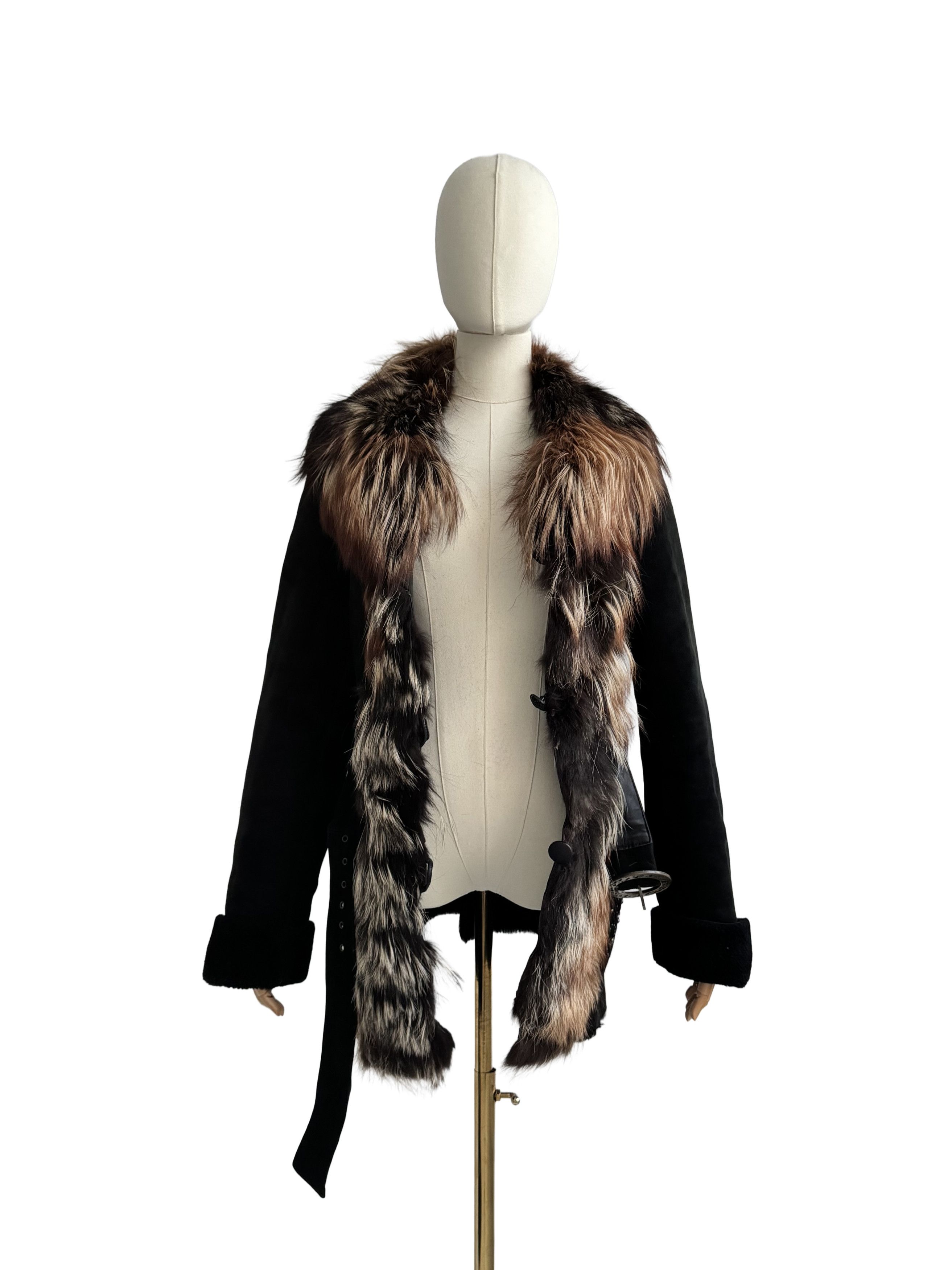 Japanese Brand Vintage Real Sheepskin Coat With Real Fur Details Size S / US 4 / IT 40 - 3 Thumbnail