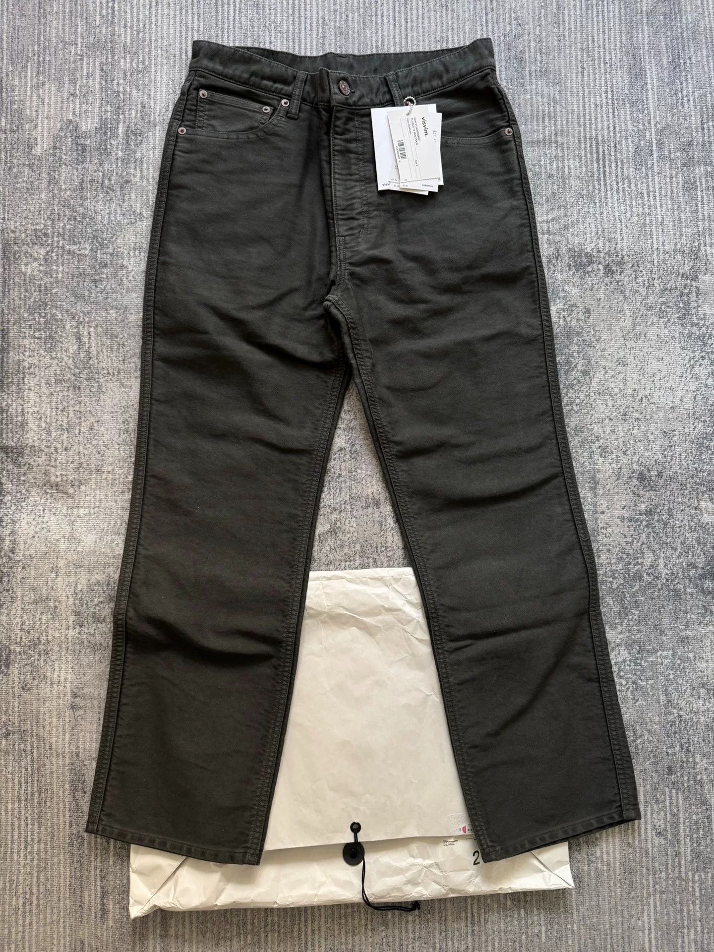 Visvim VISVIM FLUXUS 10 MOLESKIN Charcoal Size US 28 / EU 44 - 1 Thumbnail