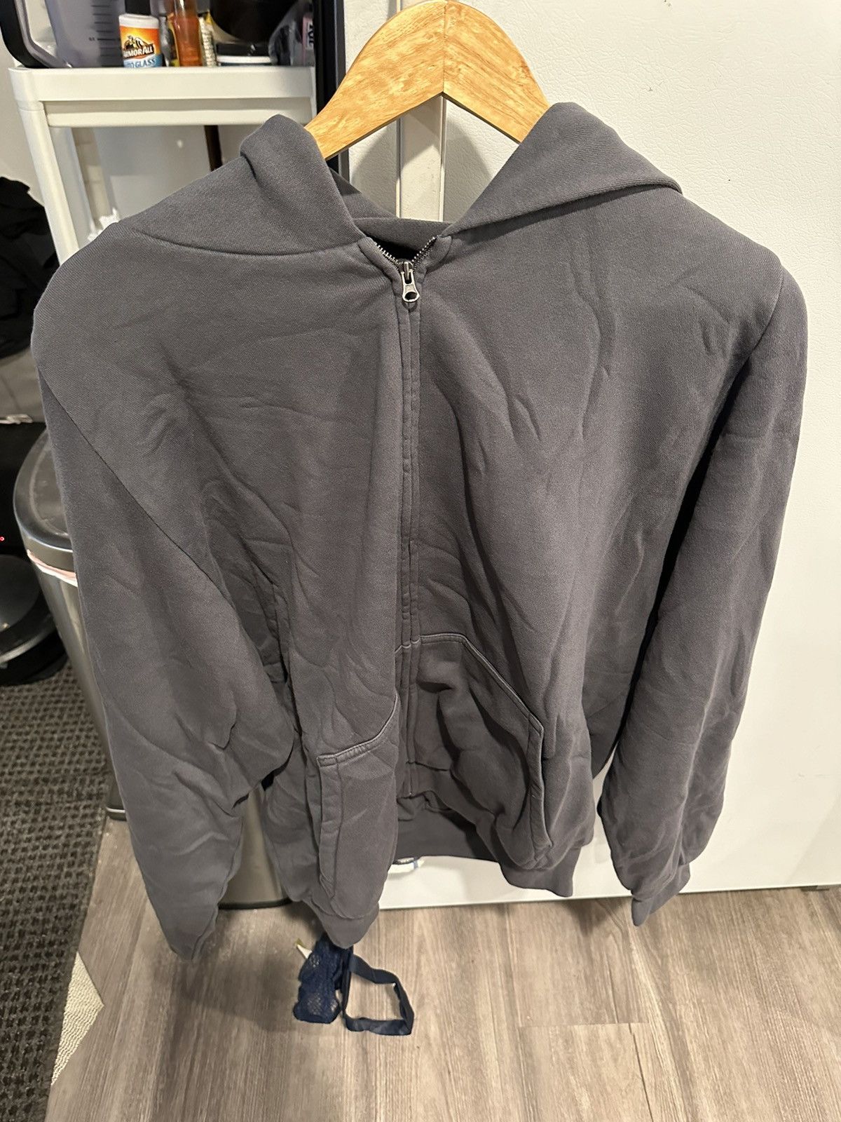 Gap × Kanye West Yeezy Gap unreleased Zip Up Hoodie Dark Grey Size 