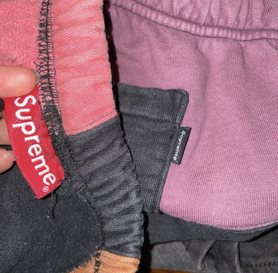 Supreme Supreme FW 17 patchwork Multicolour trackpants in black Size US 32 / EU 48 - 3 Thumbnail