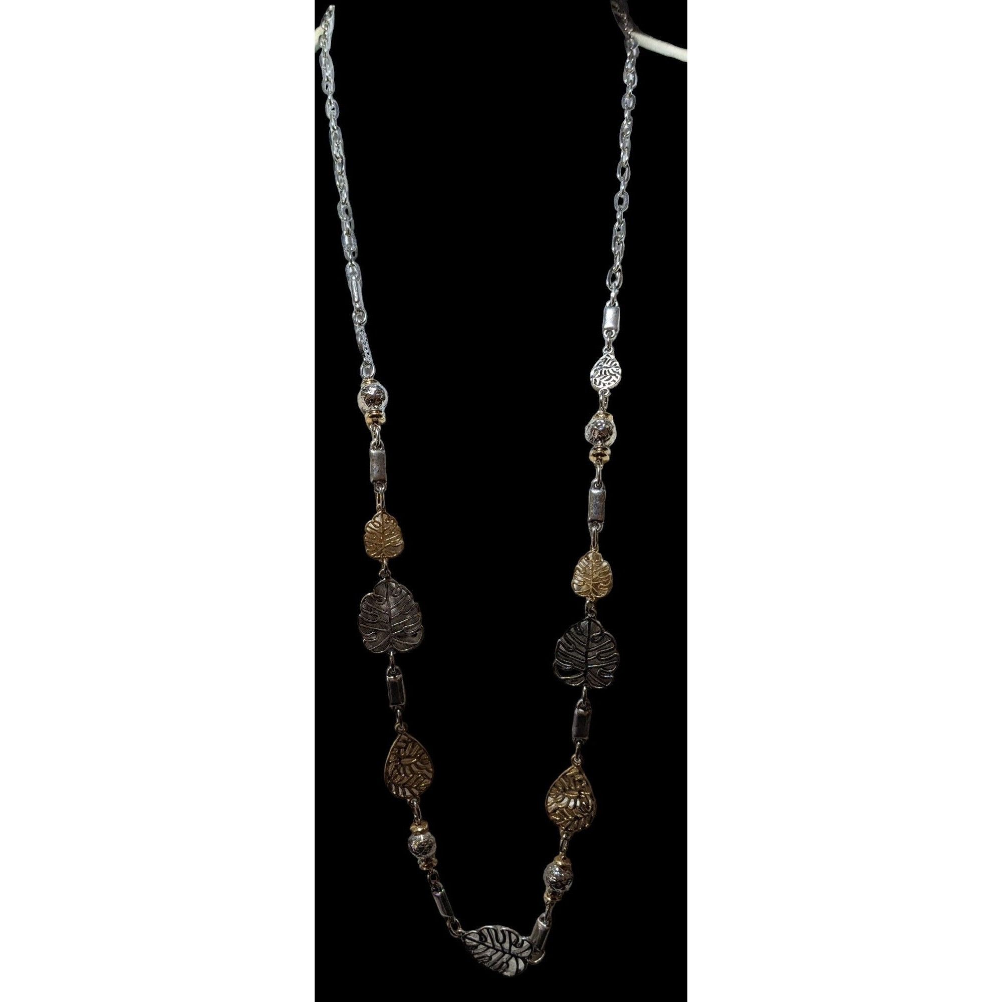 Other Ruby Rd Silver And Gold Leaf Charm Necklace Size ONE SIZE - 3 Thumbnail