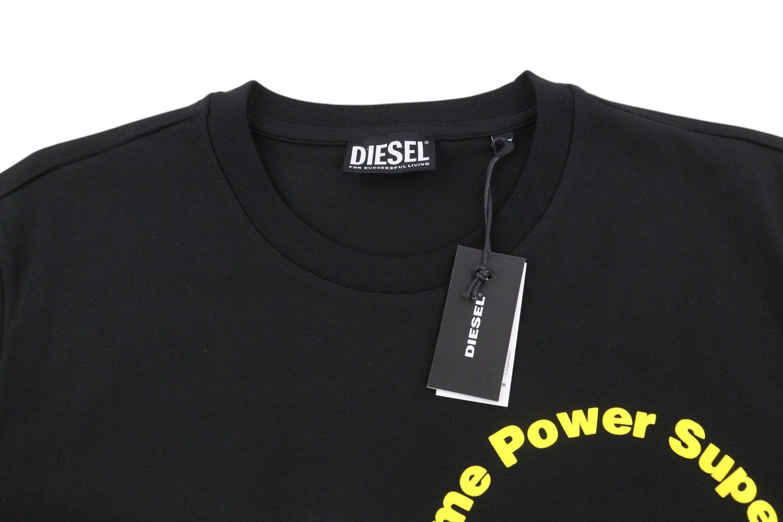 Diesel T-JUST-B60 S Black Tricot Patterned T-Shirt 41199 Size US S / EU 44-46 / 1 - 4 Thumbnail