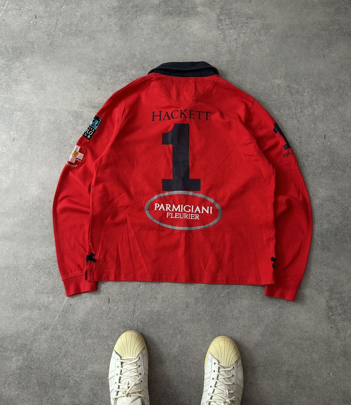 Hackett Vintage Hackett London Luxury big logo Swiss long-sleeved Size US M / EU 48-50 / 2 - 2 Thumbnail