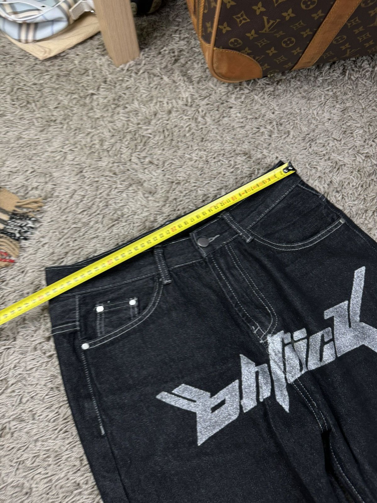 Corteiz Jeans Retro Rarri y2k drill style original skate item Size US 33 - 7 Thumbnail