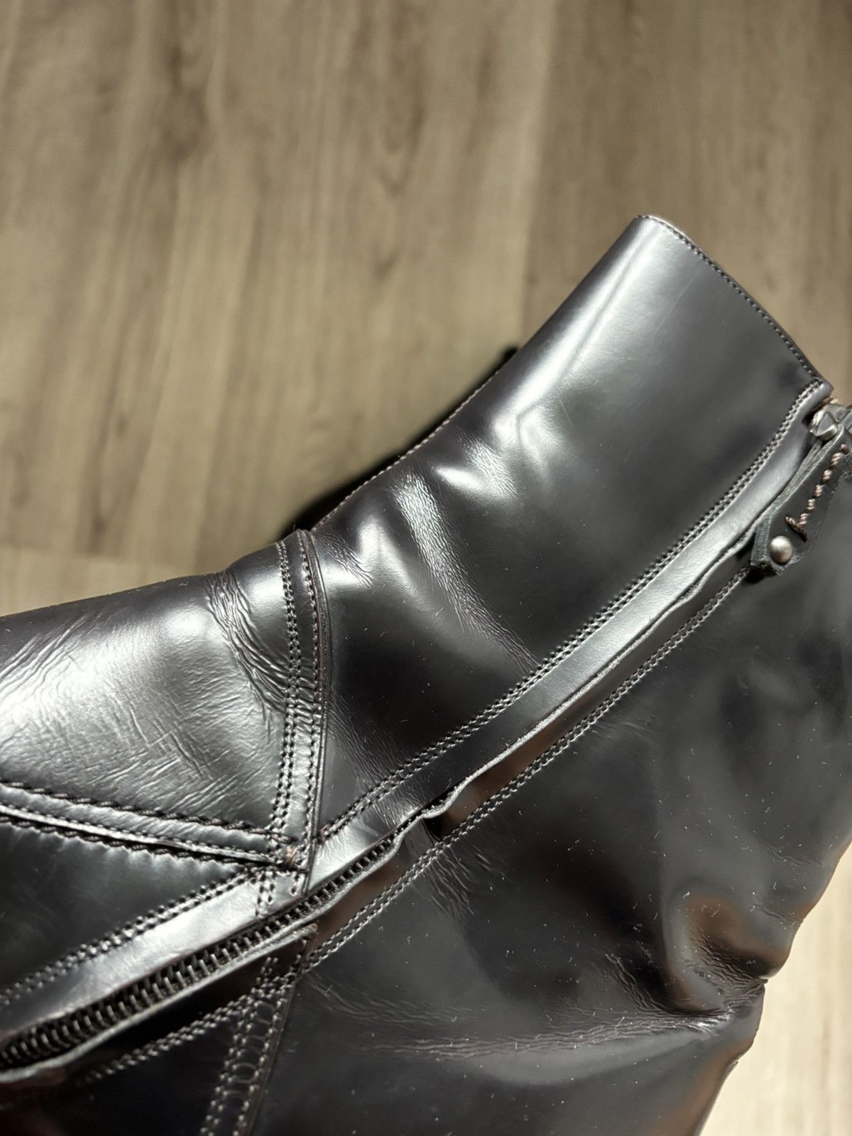 Bally Bally Albers Leather Ankle Boots Side Zip Black Bordeaux Size US 9.5 / EU 42-43 - 10 Thumbnail