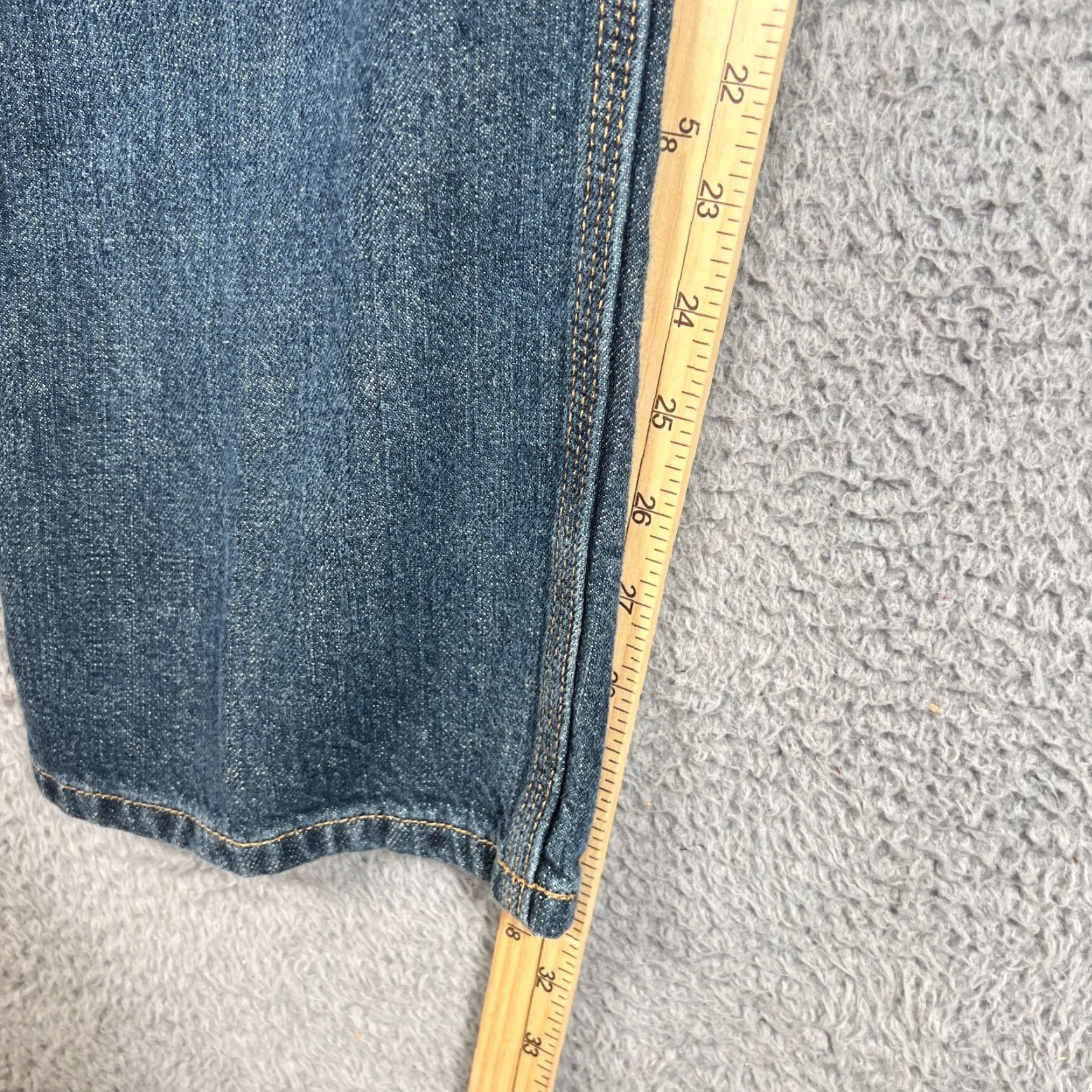 Carhartt VINTAGE Carhartt Mens Jeans 34x32 Relaxed Fit Dark Blue Cotton Denim Workwear Size US 34 / EU 50 - 3 Thumbnail