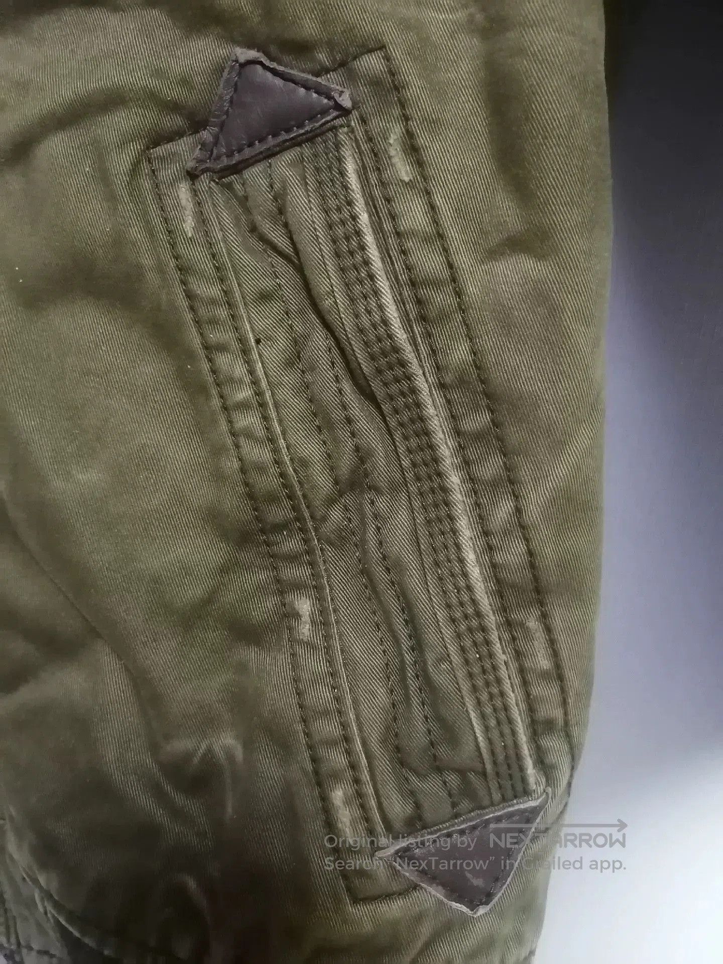 Abercrombie & Fitch A&F Vintage Distressed Cotton Jacket. Size US L / EU 52-54 / 3 - 4 Thumbnail