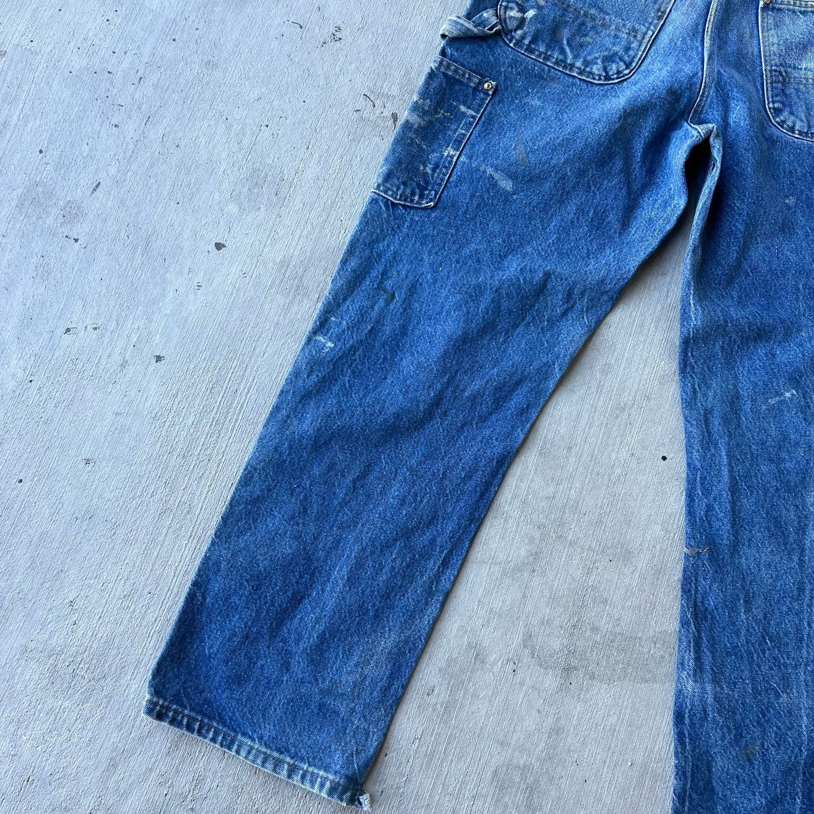 Carhartt × Vintage Carhartt denim blue jeans double knee work carpenter pants Size US 32 / EU 48 - 9 Thumbnail