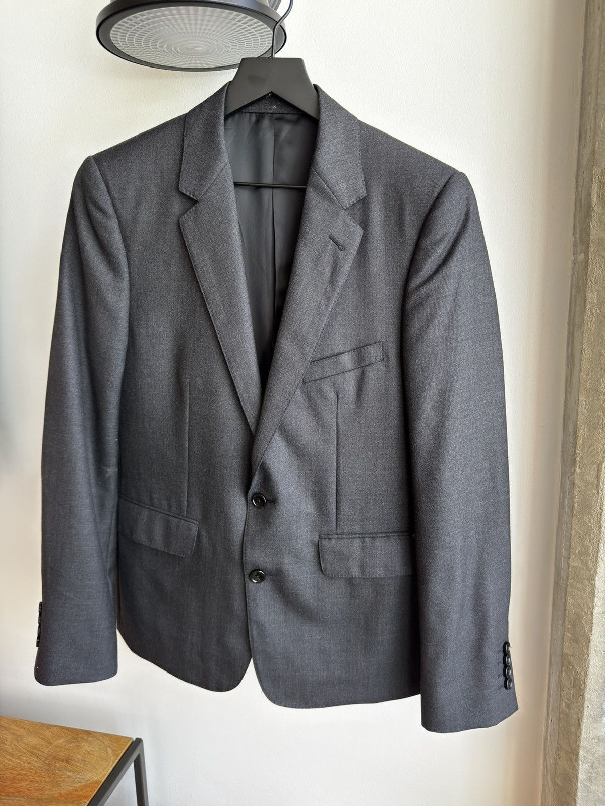 Celine Charcoal Gray Blazer Size 40R - 1 Thumbnail