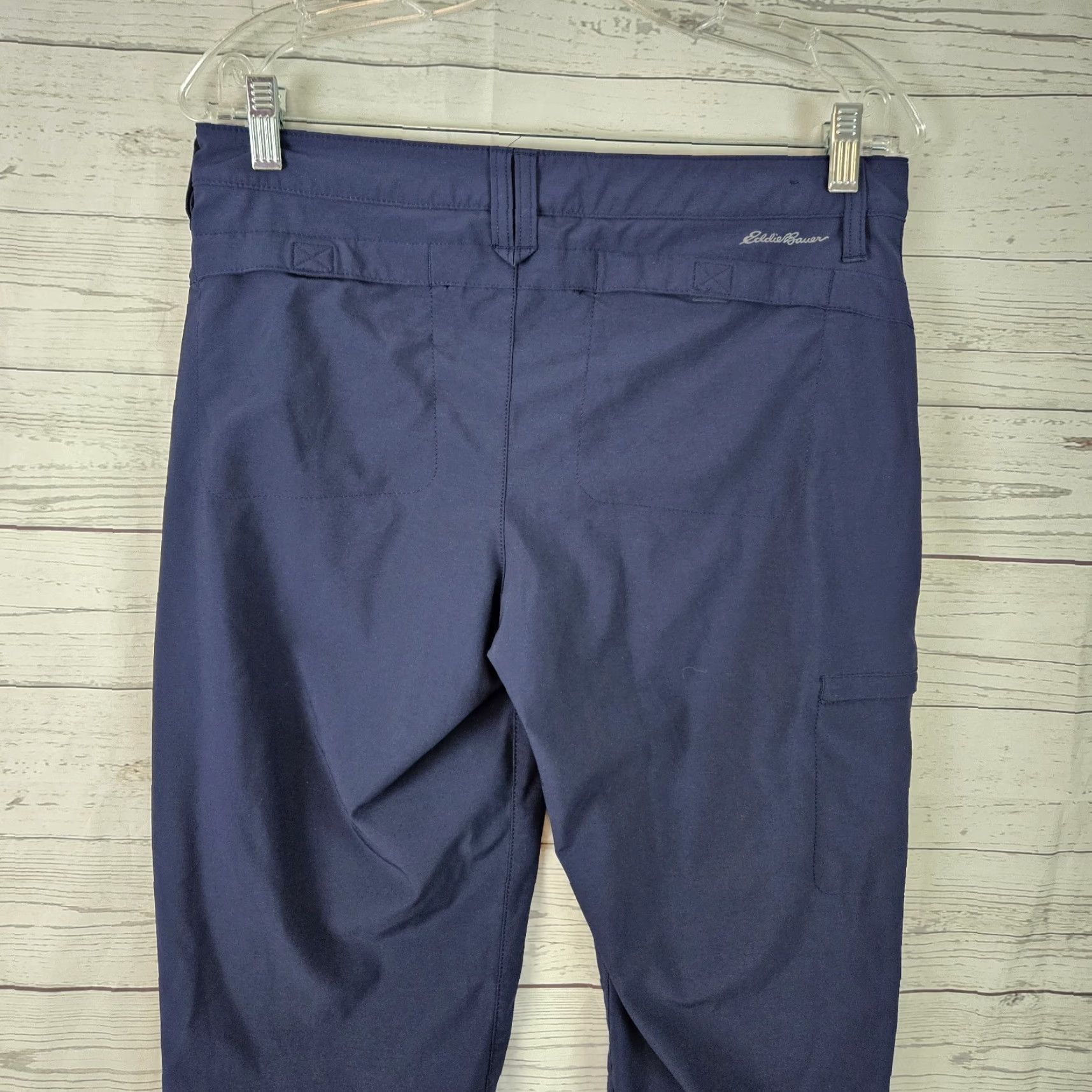 Eddie Bauer Eddie Bauer Womens Cropped Cargo Pants Sz 6 Blue Mid Rise Size 28" / US 6 / IT 42 - 4 Thumbnail