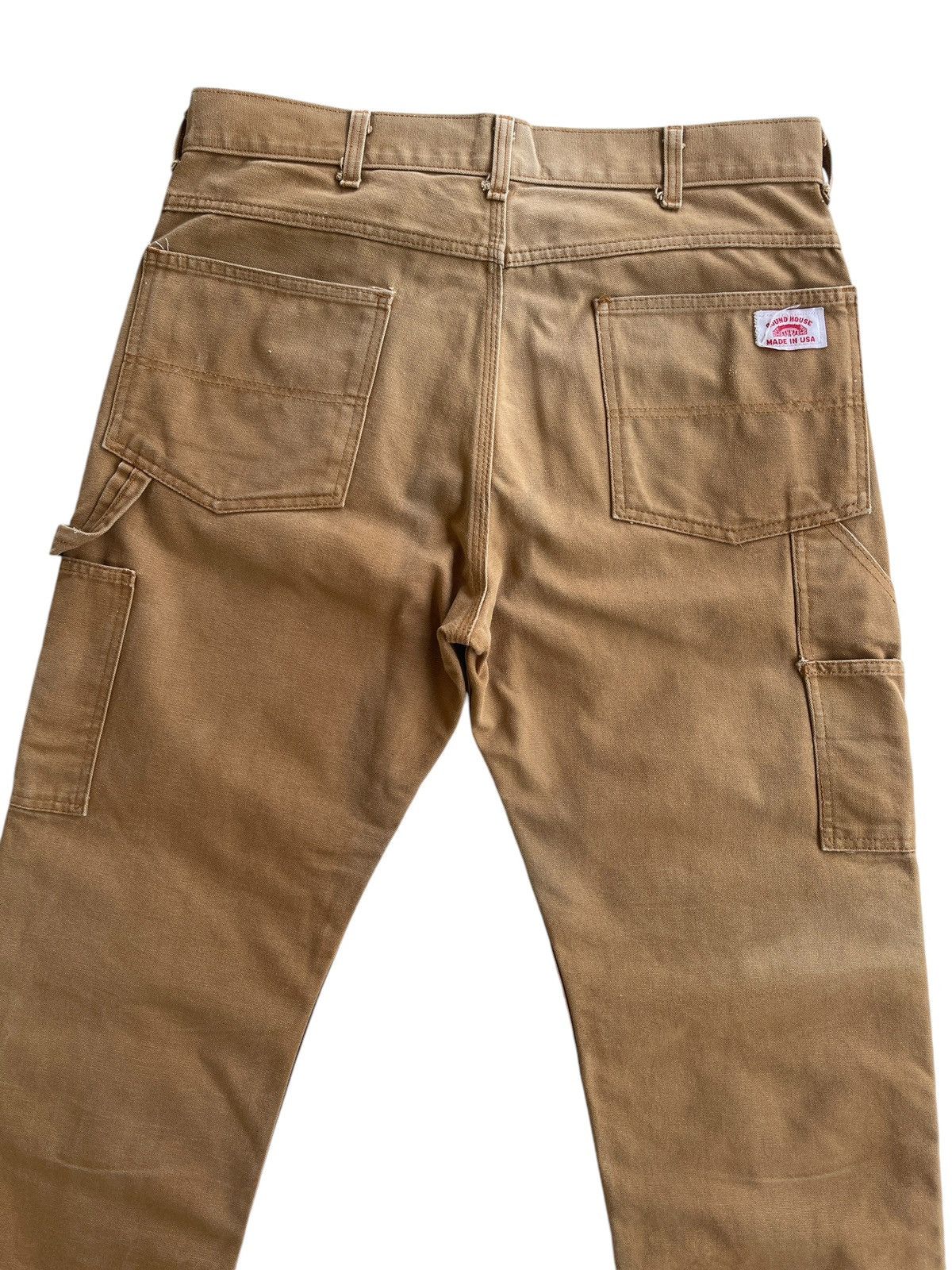 Vintage LOT 2202 Round House Double Knee Carpenter Work Pants Size US 34 / EU 50 - 5 Thumbnail