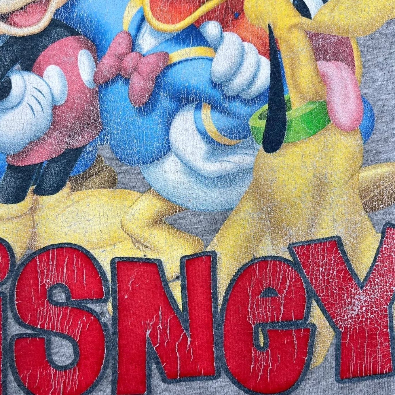 Disney Disney Florida Character Spellout Souvenir Graphic Grey T-Shirt Large Mens Short Sleeve Cotton Logo 90s Theme Football Florida Disney Shirt Mens Size US L / EU 52-54 / 3 - 4 Thumbnail
