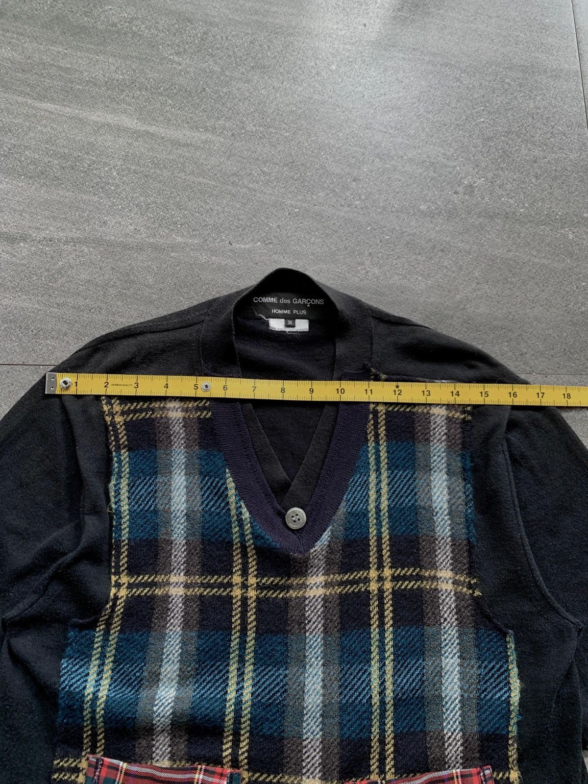 Comme des Garcons Homme Plus Patchwork Knit Tshirt Size US M / EU 48-50 / 2 - 10 Thumbnail