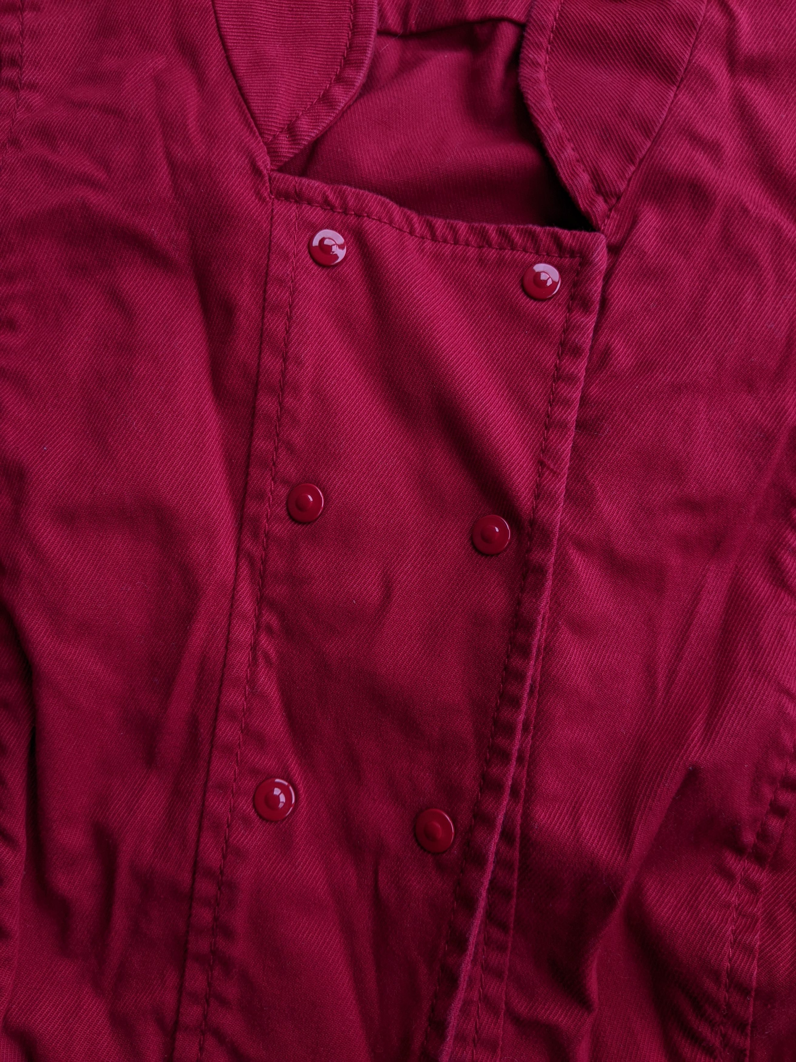 Armani Armani Exchage Red Denim Jacket Kimono Blazer Rundholz Dip Size L / US 10 / IT 46 - 8 Thumbnail