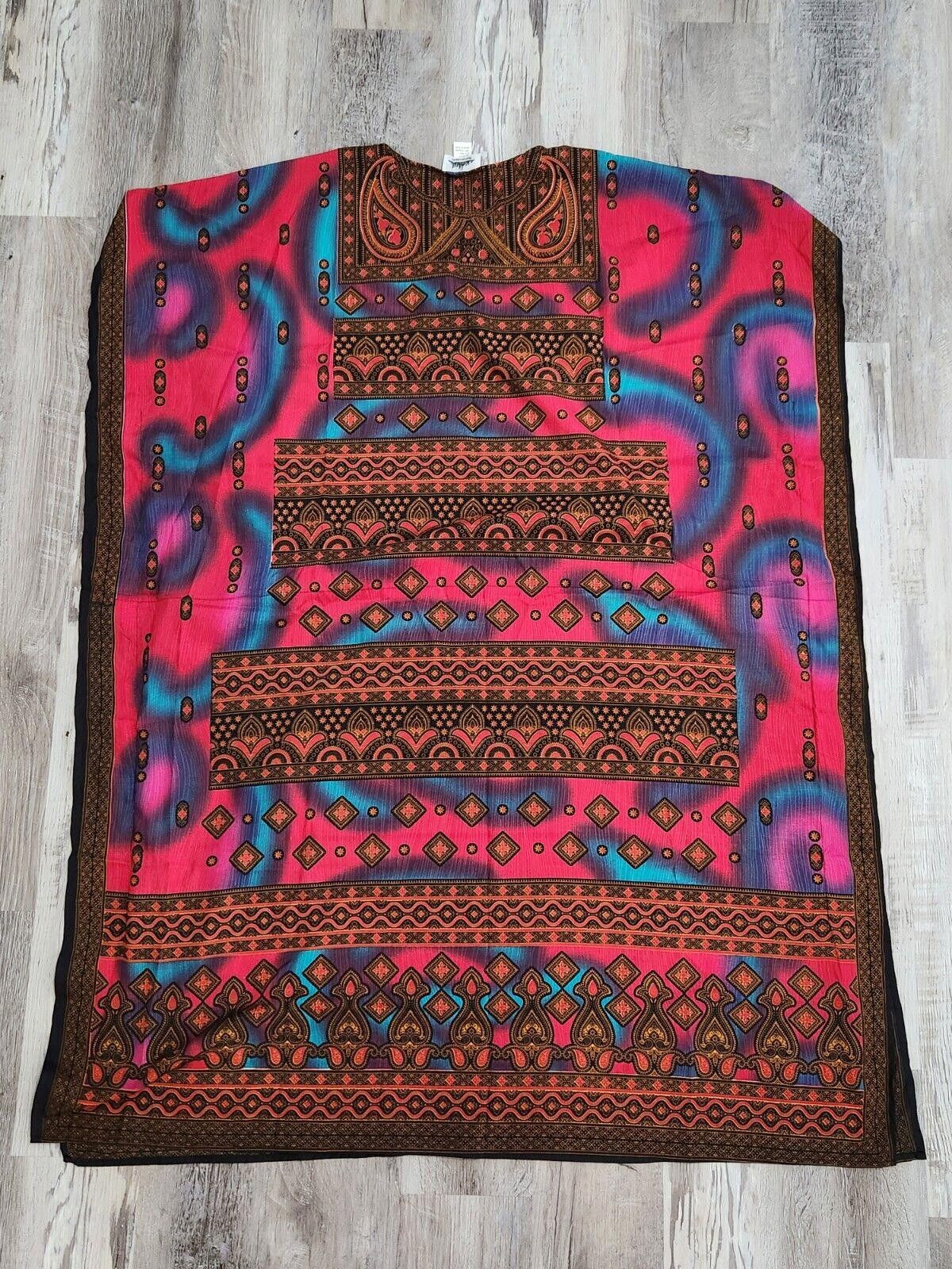Designer Metropolitan Caftan Kaftan Mumu One Size Vintage Ethnic Size ONE SIZE - 10 Thumbnail