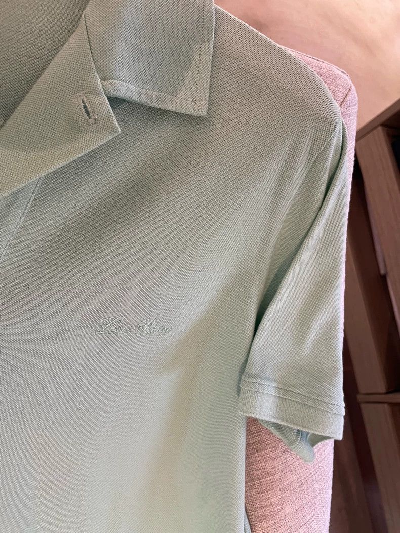 Loro Piana LORO PIANA Light green short-sleeved polo shirt Size US M / EU 48-50 / 2 - 3 Thumbnail