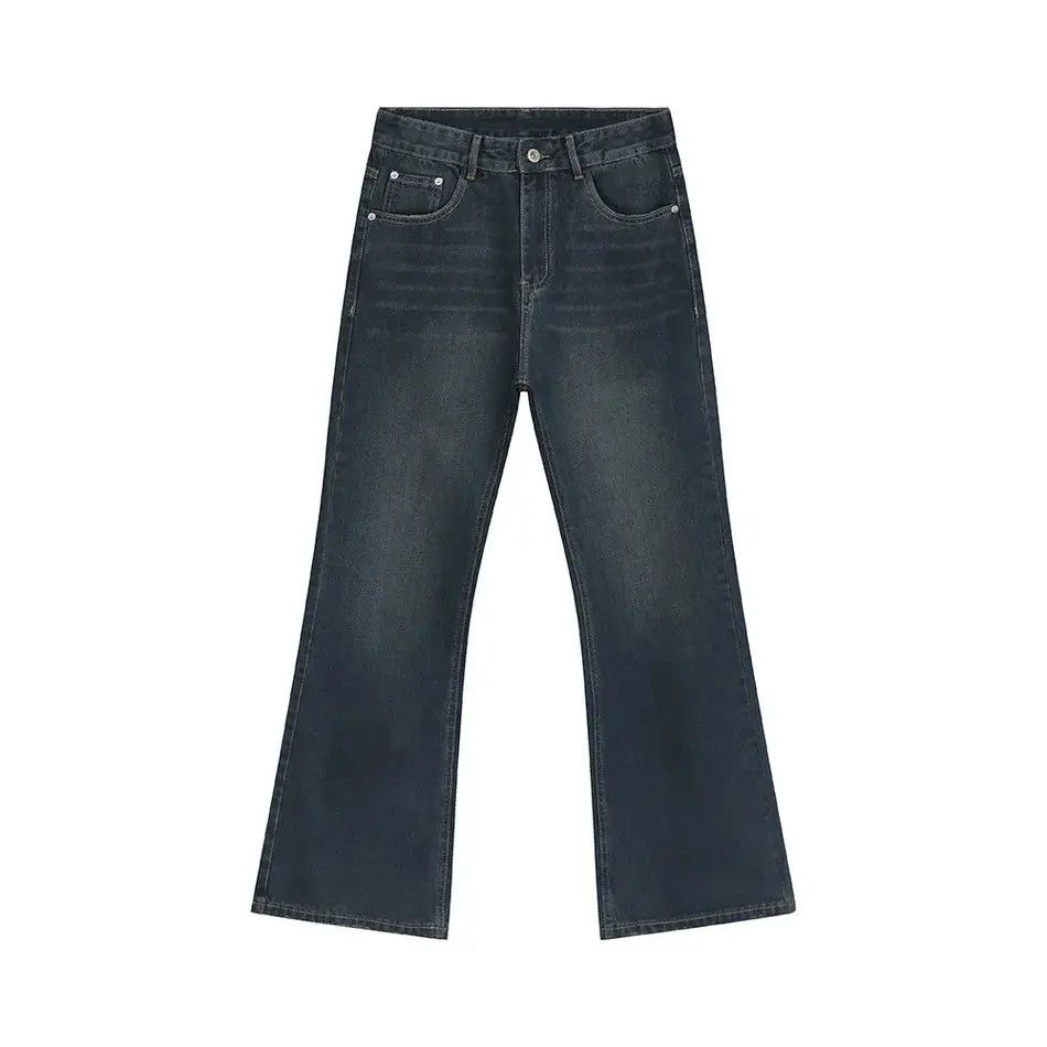 Japanese Brand Retro loose straight leg micro flared jeans Size US 32 / EU 48 - 5 Thumbnail