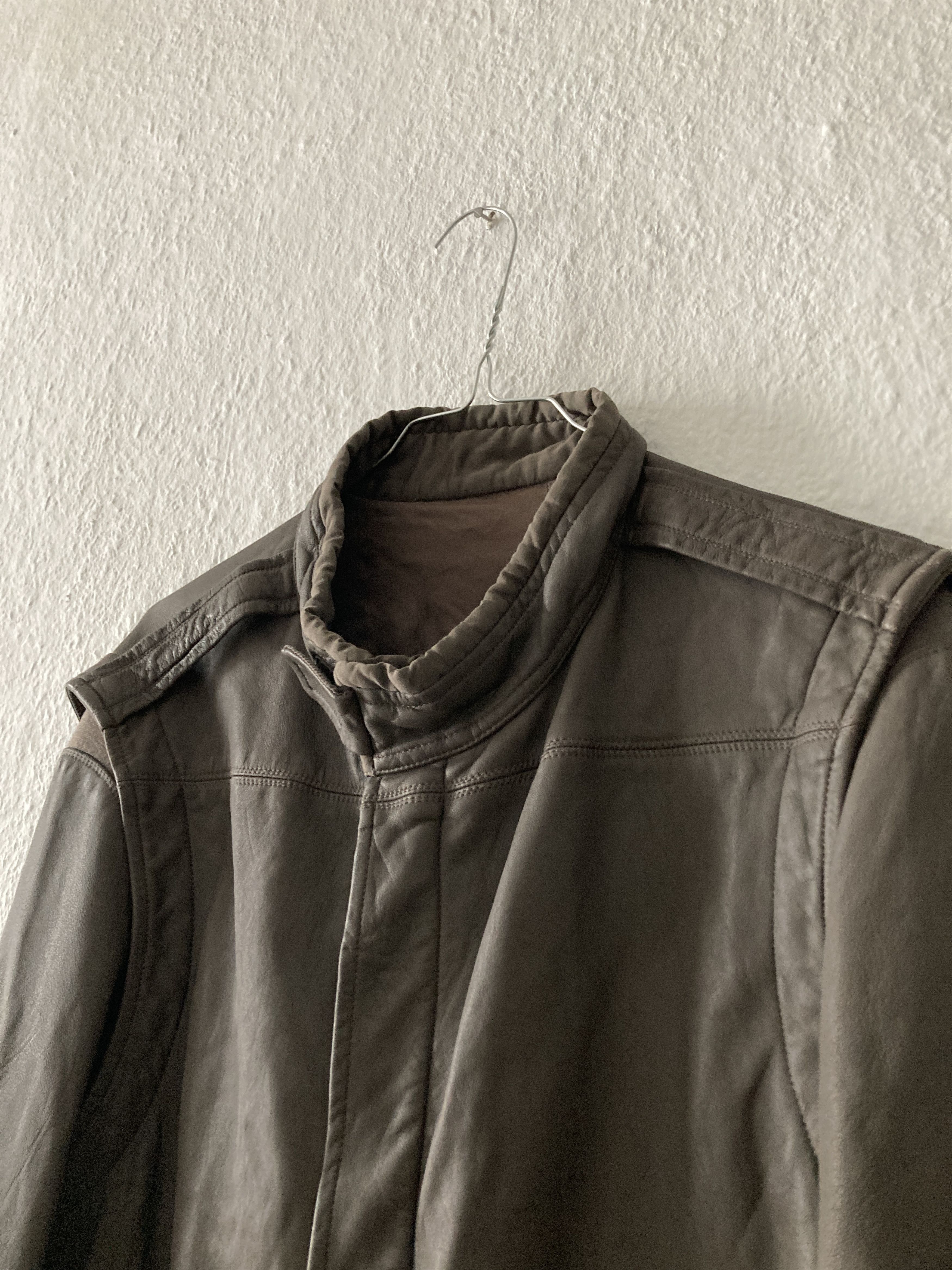 Rick Owens F/W 10 "GLEAM" F1 Pilot Lamb Leather Jacket XL Rick Owens Size US XL / EU 56 / 4 - 6 Thumbnail