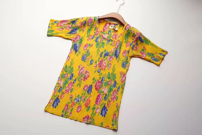 Kenzo KENZO 1980s poster style pleated floral set Size XS / US 0-2 / IT 36-38 - 4 Thumbnail