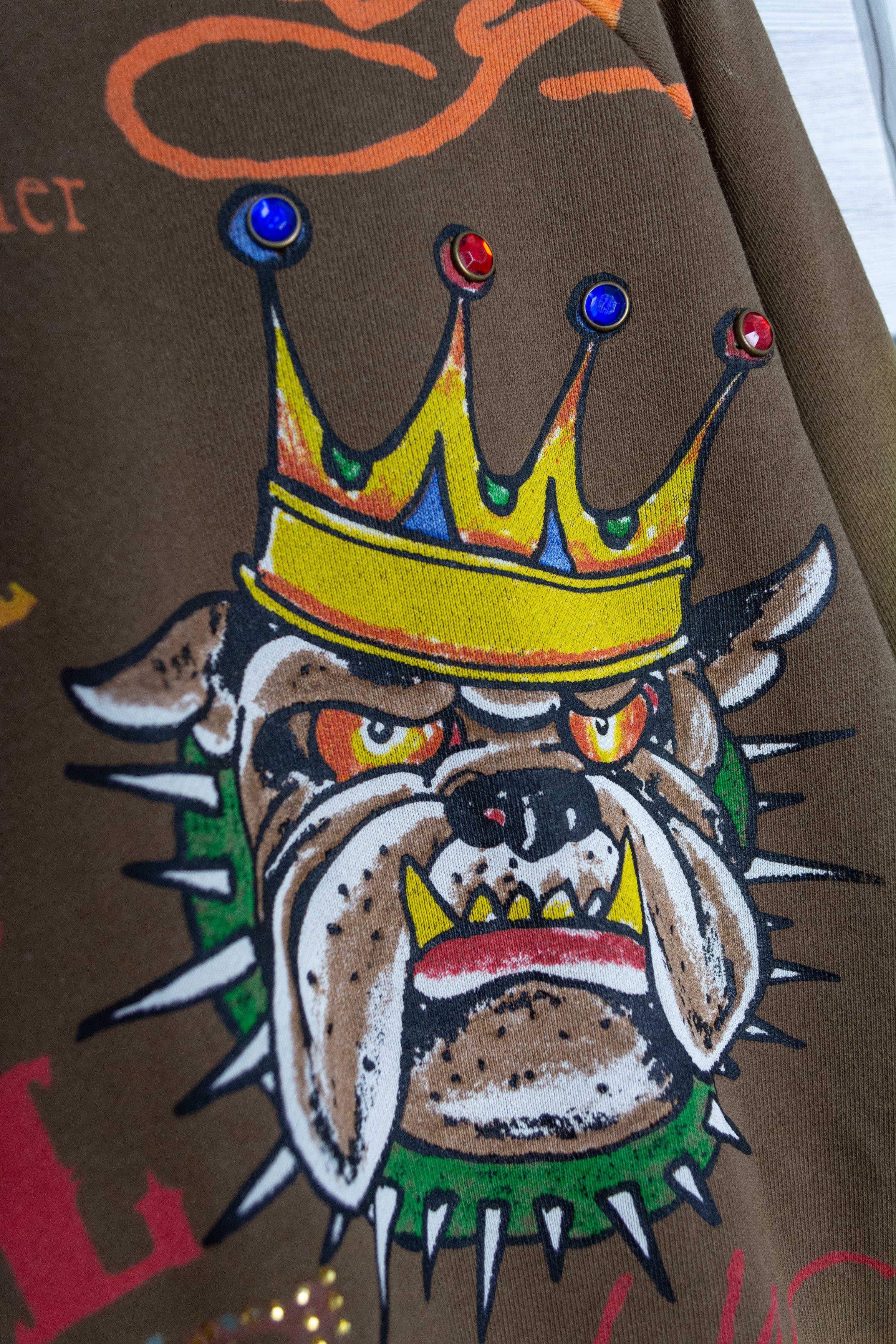 Christian Audigier × Ed Hardy × Vintage Ed Hardy by Christian Audiger bulldog beast of burden rock Size US M / EU 48-50 / 2 - 3 Thumbnail