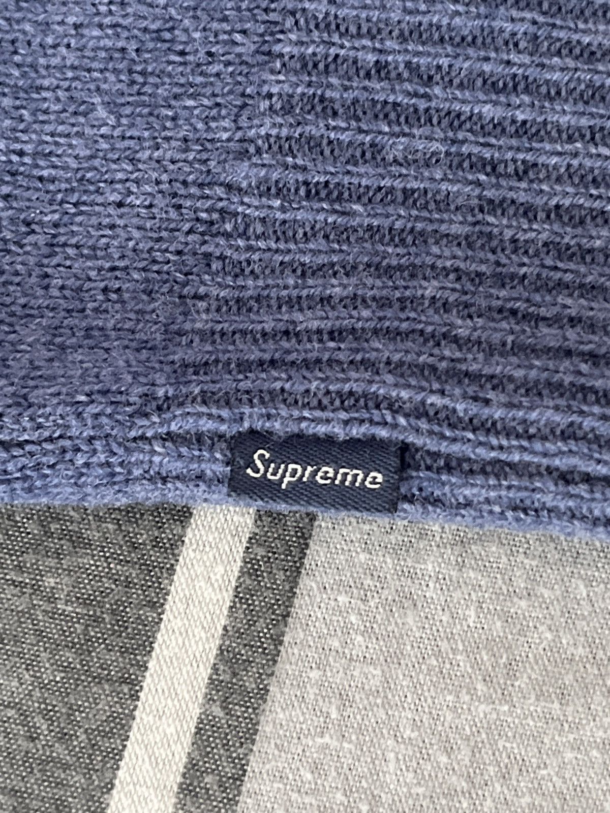 Supreme Supreme stone washed sweater navy Size US L / EU 52-54 / 3 - 2 Thumbnail