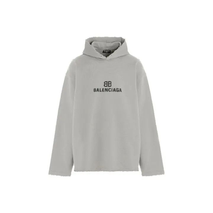 Balenciaga Balenciaga Logo Print Hooded Sweatshirt for Men 0079 Size US XS / EU 42 / 0 - 1 Thumbnail