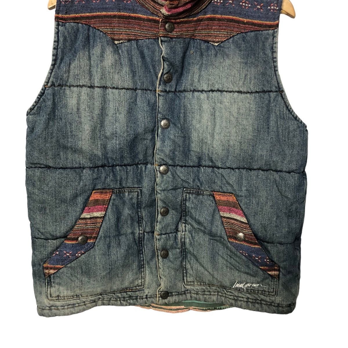 Japanese Brand Vintage Local Motion Hawaii Button Ups Denim Vest Size US L / EU 52-54 / 3 - 3 Thumbnail