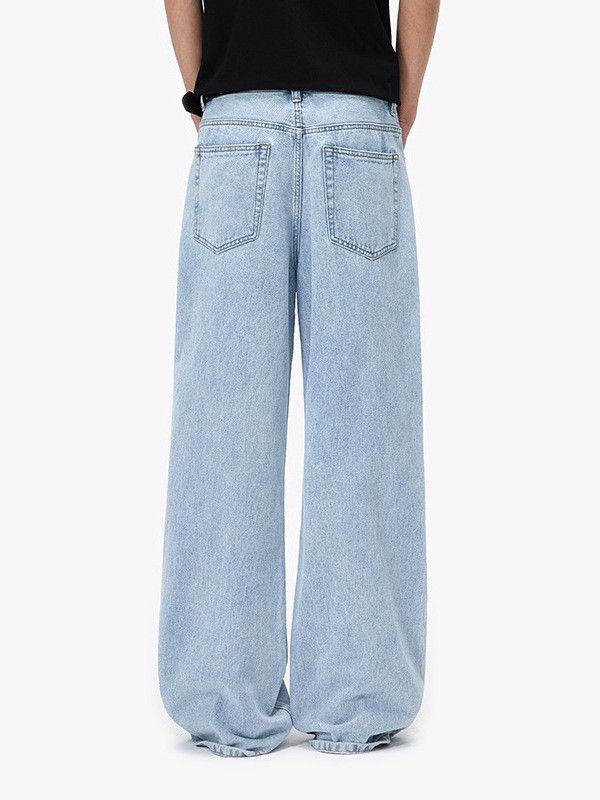 Jean Men's loose straight leg casual flared jeans Size US 32 / EU 48 - 3 Thumbnail