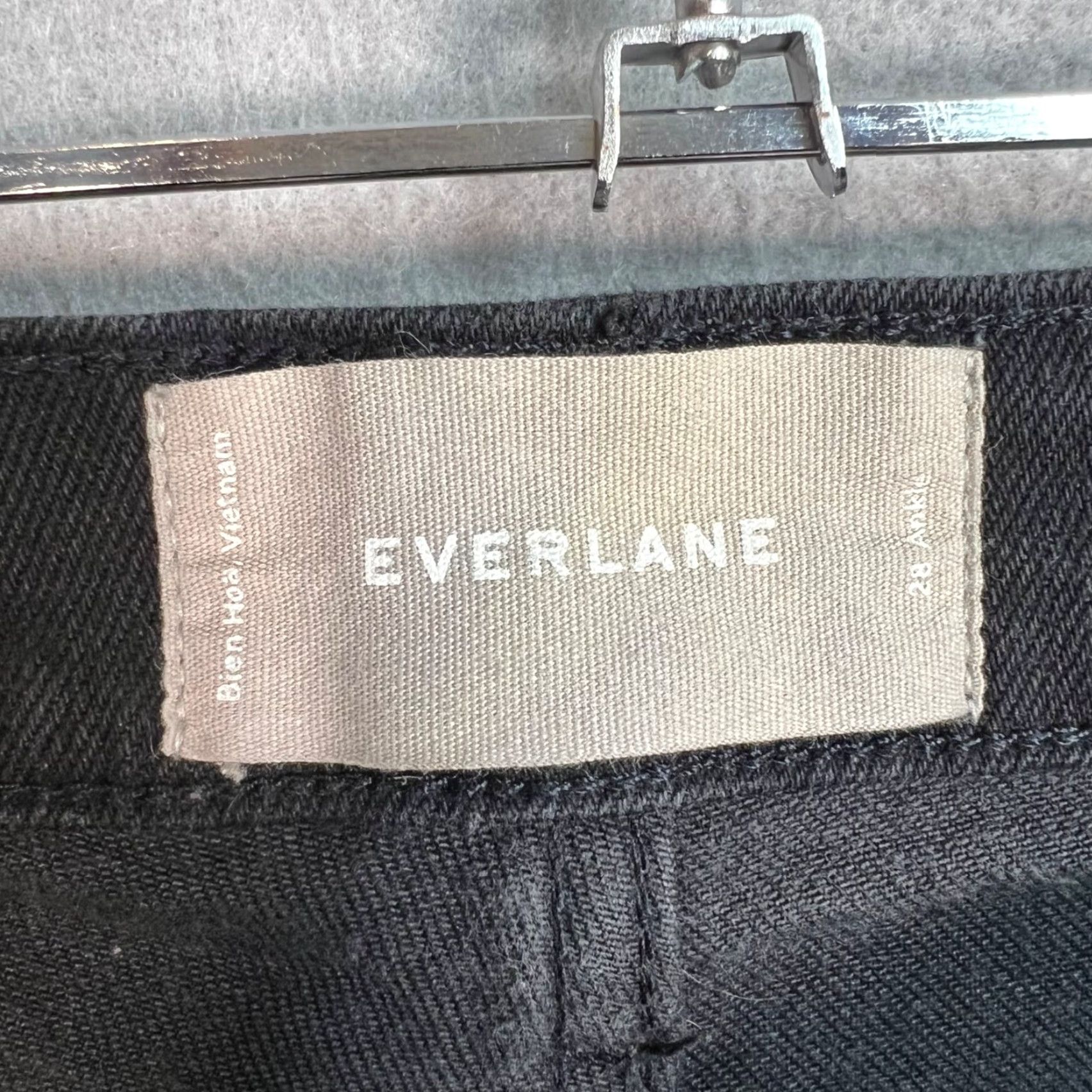 Everlane Everlane Jeans 28 Black High Waist Straight Denim 5-Pocket Womens Adult Regular Size 28_IN Inseam 26 in Slim Leg Size 28" / US 6 / IT 42 - 3 Thumbnail