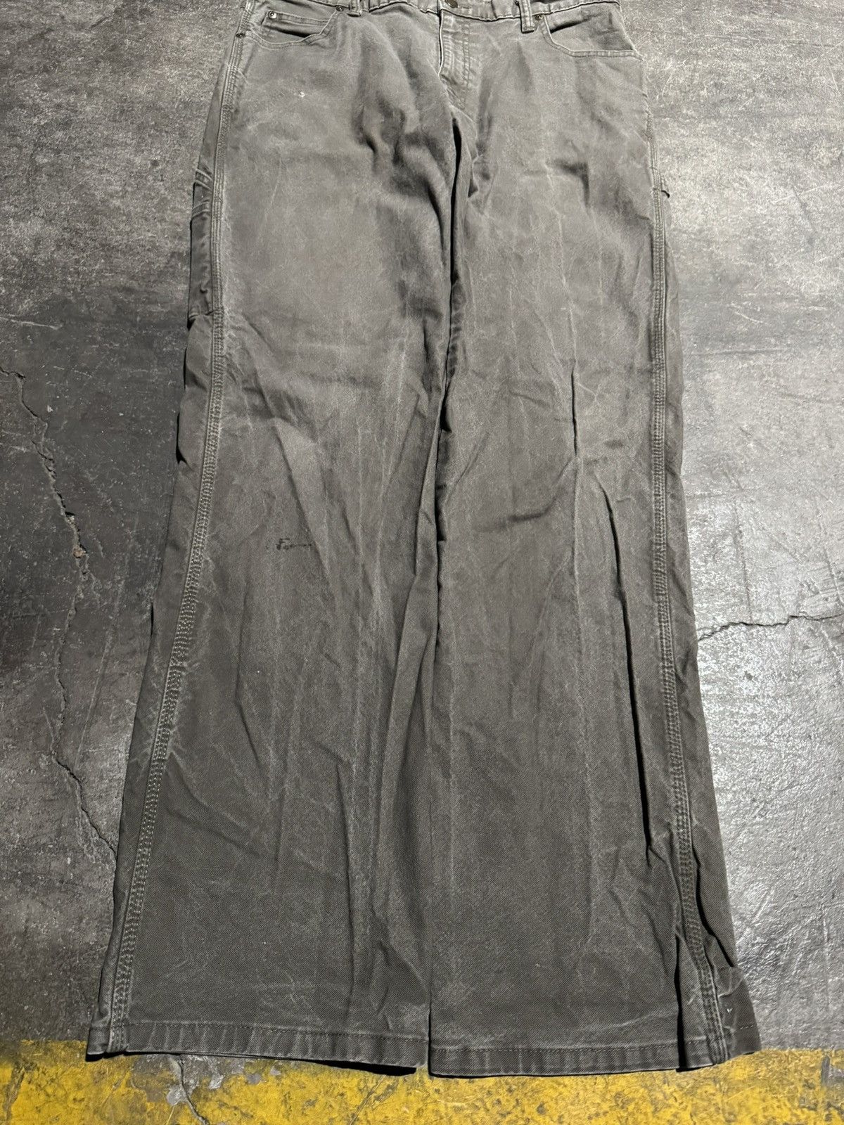 Dickies × Vintage Vintage Dickies Gray Carpenter Work Pants 34x34 Size US 34 / EU 50 - 2 Thumbnail