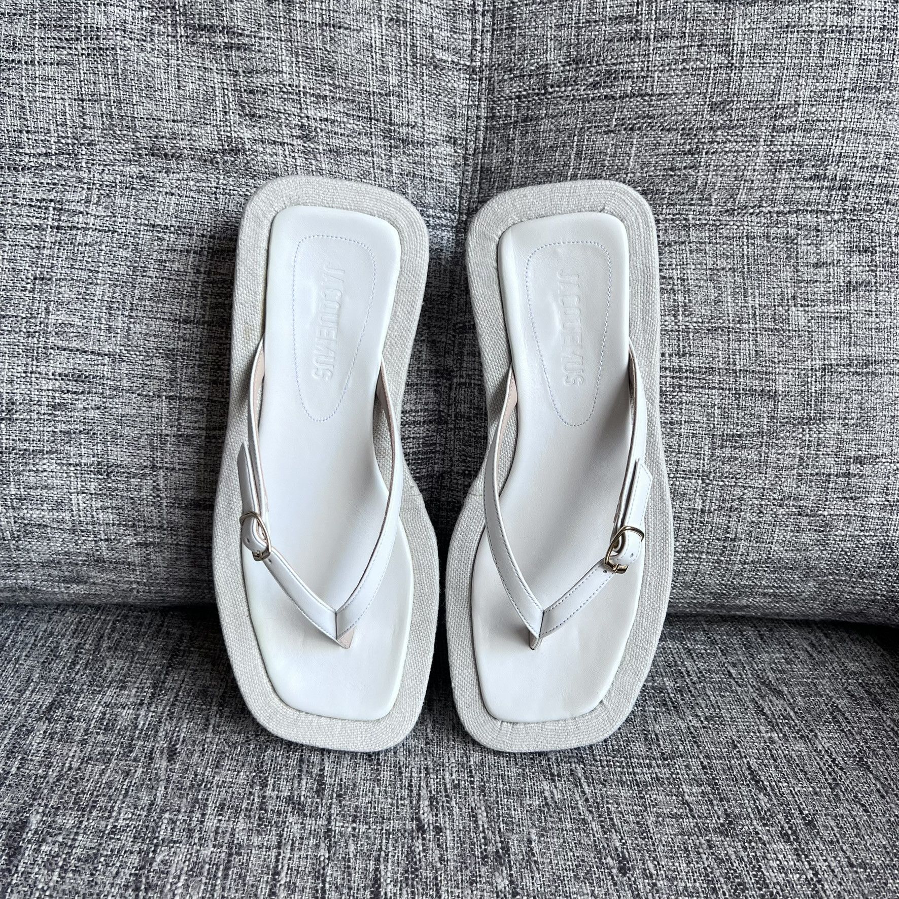 Jacquemus Jacquemus Les Tatanes Lin Platform Sandals Size IT37 Size US 7 / IT 37 - 4 Thumbnail