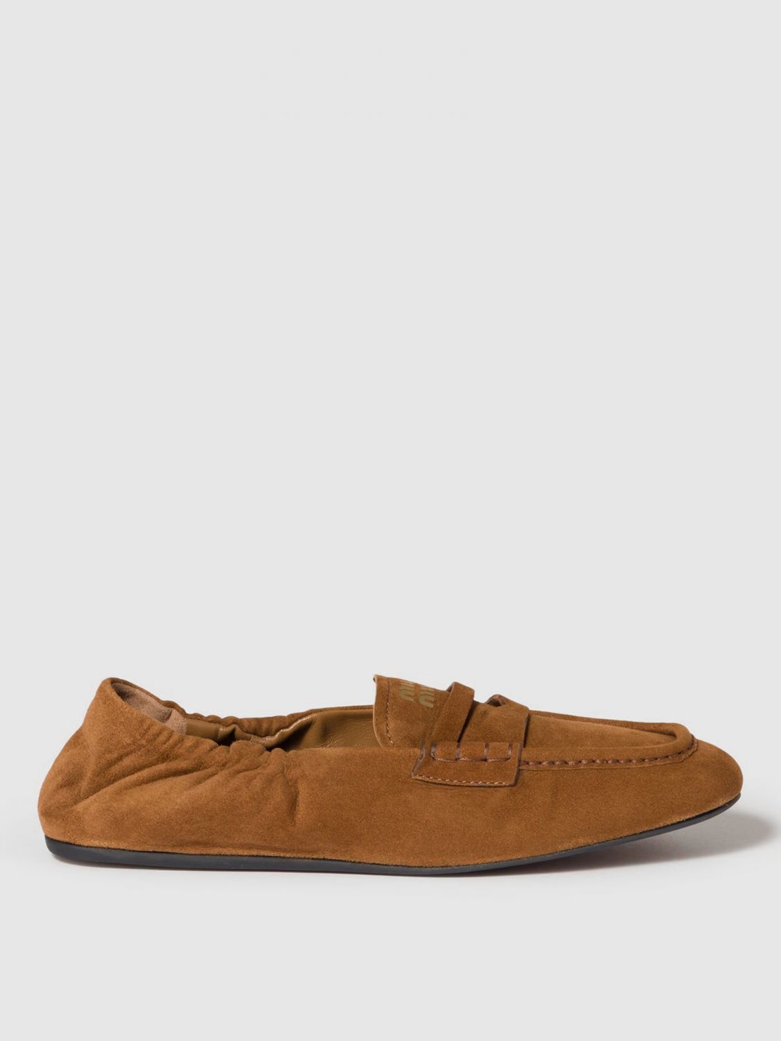 Miu Miu Miu Miu Loafers Woman Camel Size US 6.5 / IT 36.5 - 1 Preview