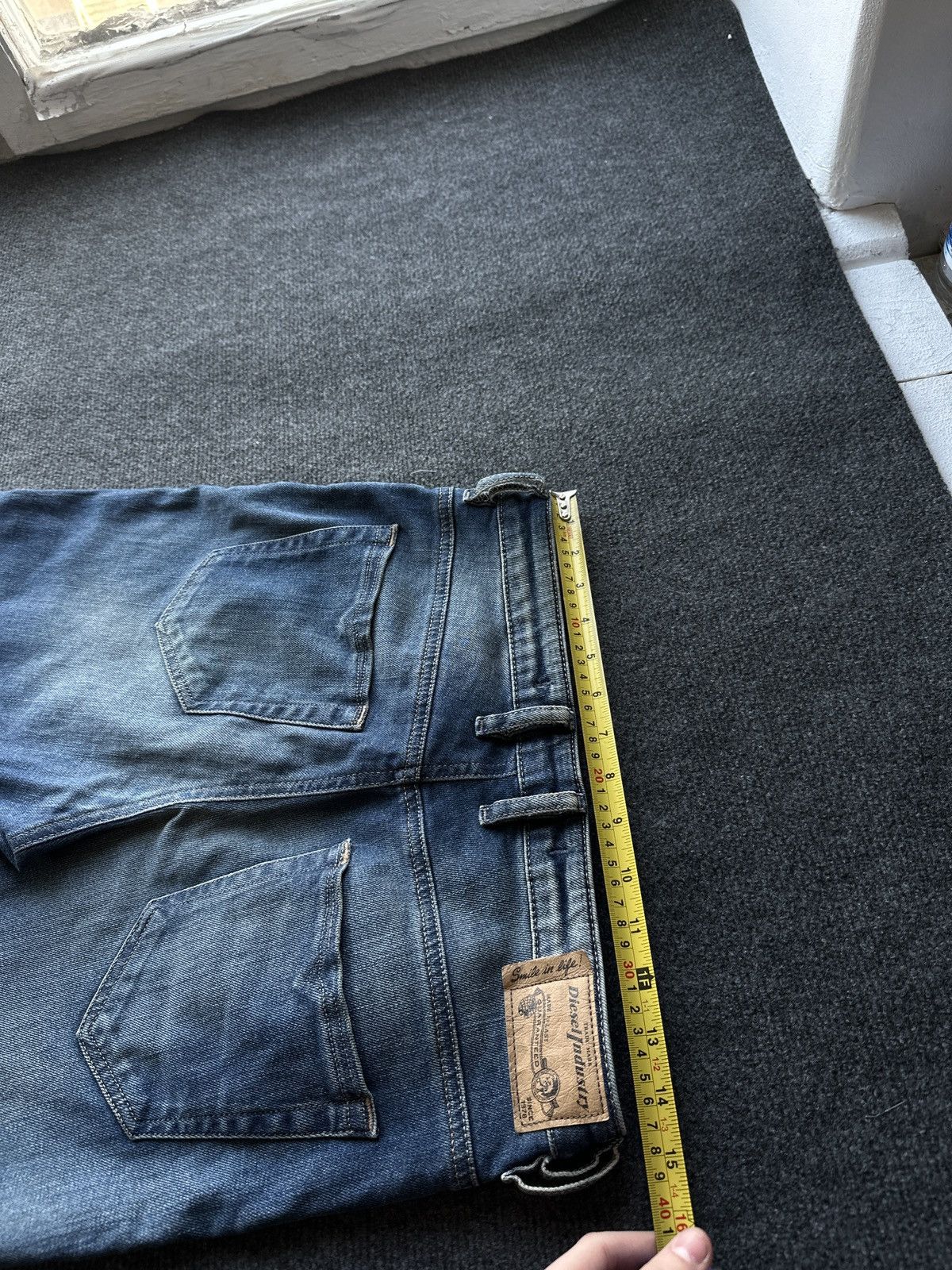 Diesel 🚨 DIESEL AVANT GARDE GOTHIC WOMEN JEANS LOGO IFSIXWASNINE Size 29" - 12 Thumbnail