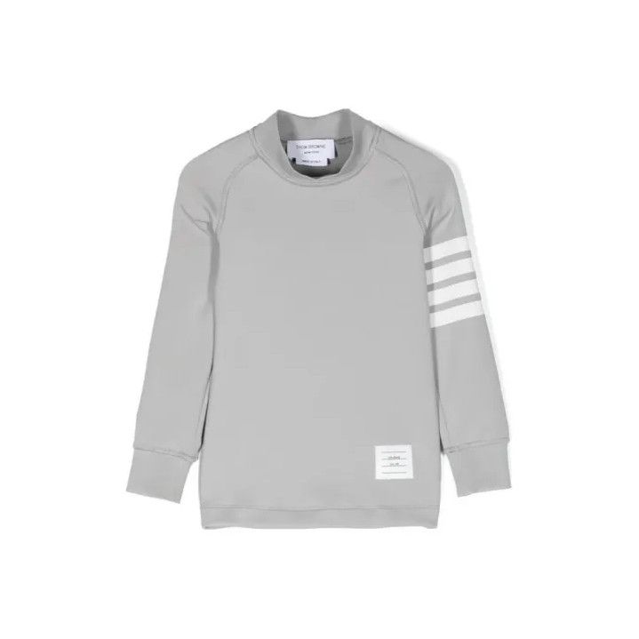 Thom Browne Thom Browne Gray Striped Sweater for Boys Size US M / EU 48-50 / 2 - 1 Thumbnail