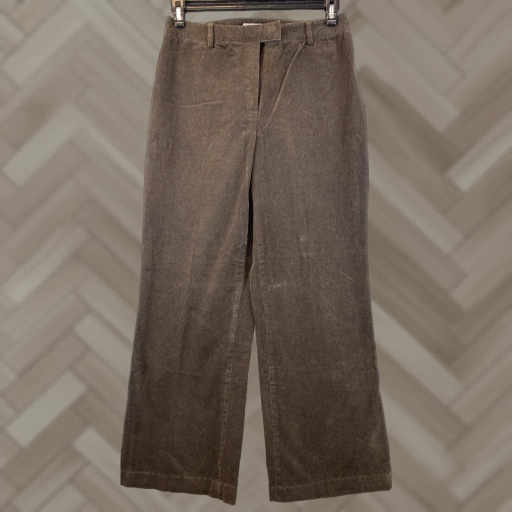 Brooks Brothers Brooks Brothers Women's Wide Leg Corduroy Pants Size 8 Brown Fall/Winter Casual Size 30" / US 8 / IT 44 - 1 Thumbnail