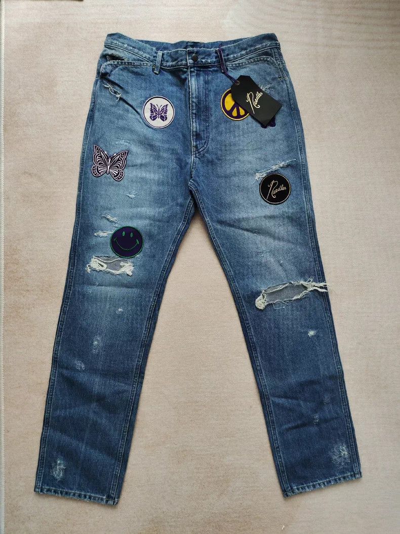 Needles NEEDLES ASSORTED PATCHES JEANS - dmc Size US 34 / EU 50 - 1 Thumbnail
