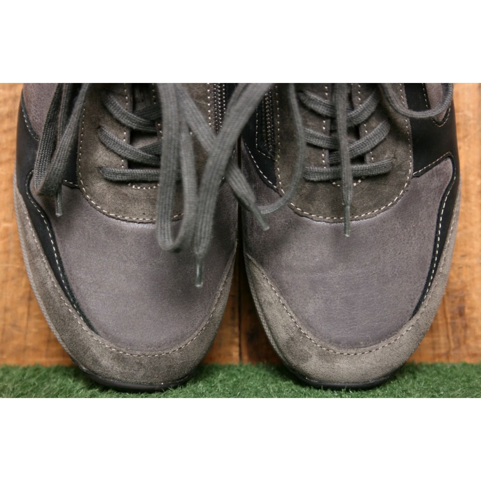 Vintage VINTAGE Finn Comfort Mori Gray/Black Leather & Suede Sneakers Women UK 5.5 US 8 Please note: original content indicates lightly used; no N/A Size US 6 / IT 36 - 5 Thumbnail