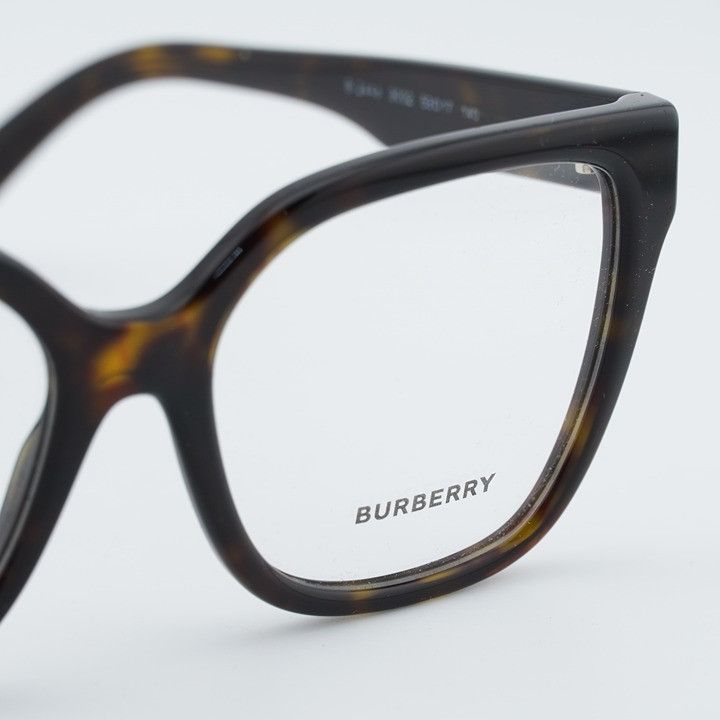 Burberry Burberry BE2443 3002 Eyeglasses Havana 53mm Square Frame Size ONE SIZE - 6 Thumbnail
